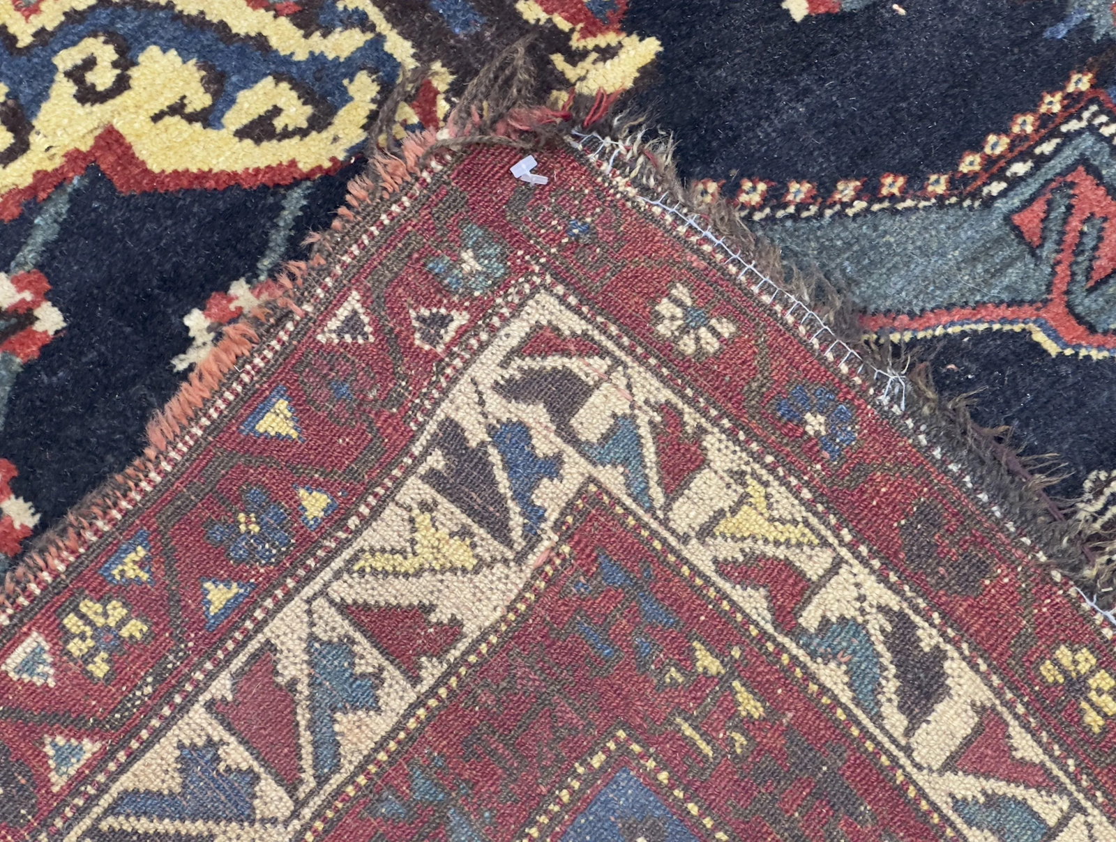 Antique Persian Bakhtiari Rug 4'10" X 8'8" - 5