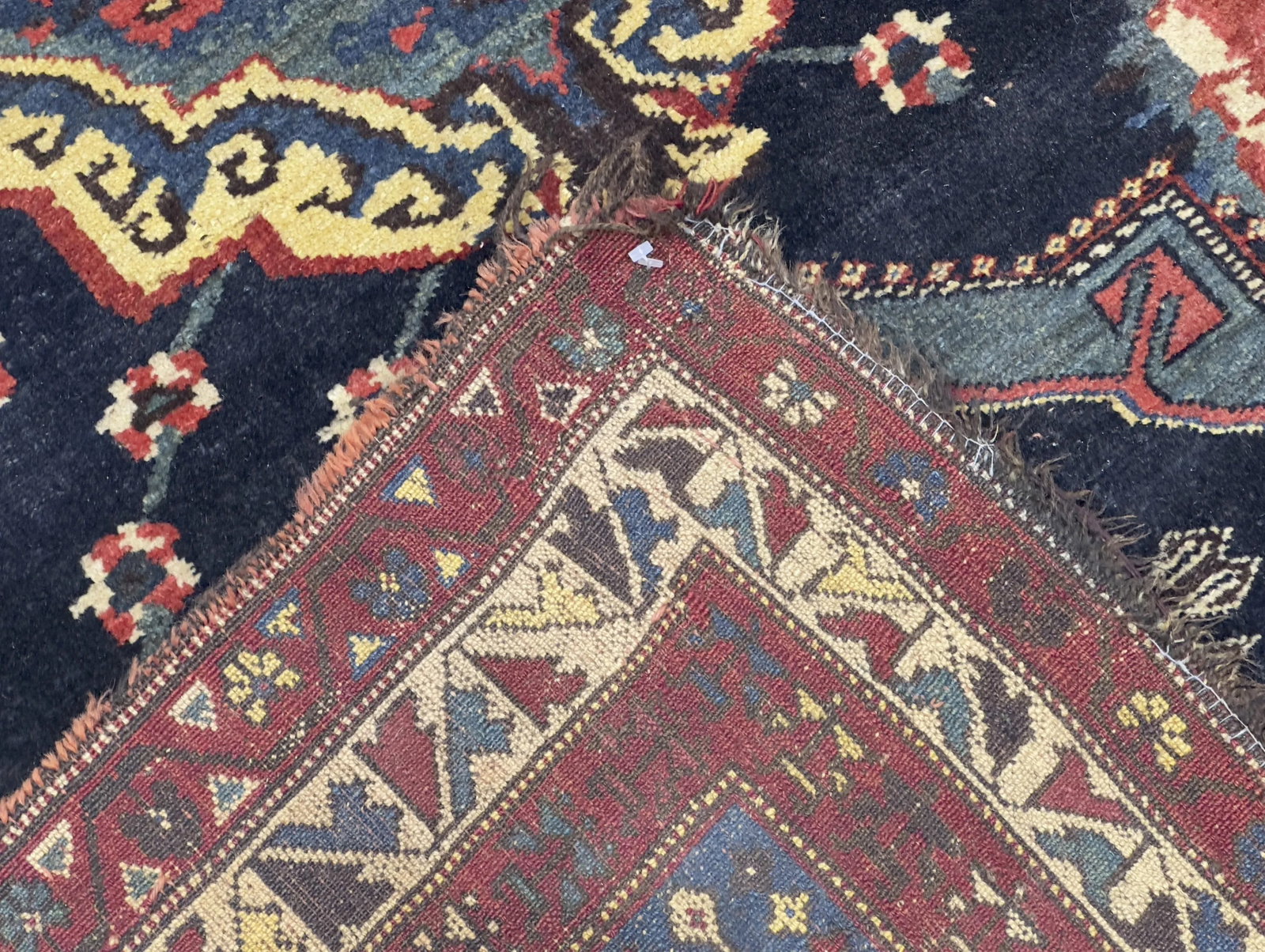 Antique Persian Bakhtiari Rug 4'10" X 8'8" - 6