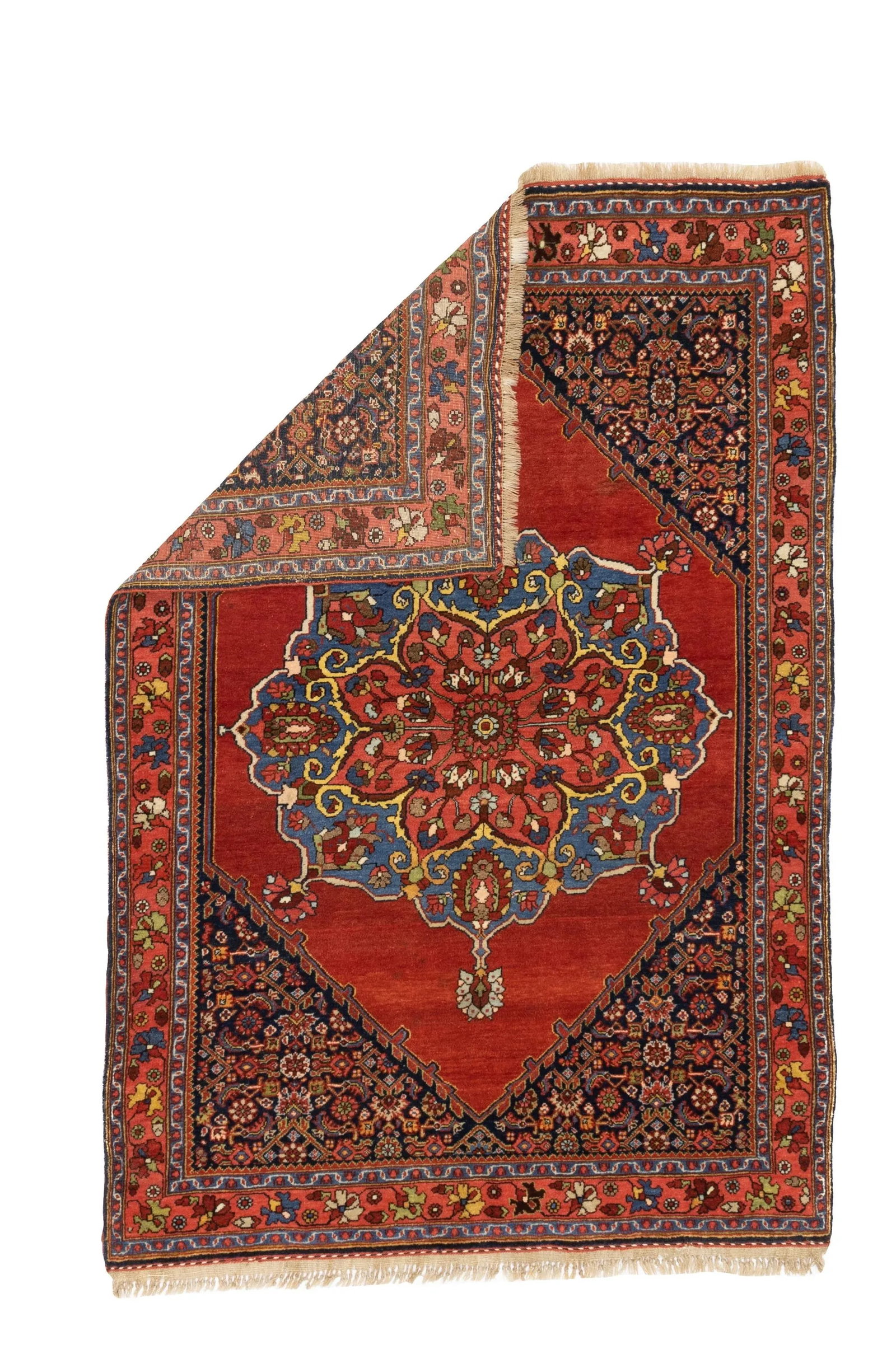 Antique Persian Halva Bidjar Rug 3'7" X 5'5" - 2