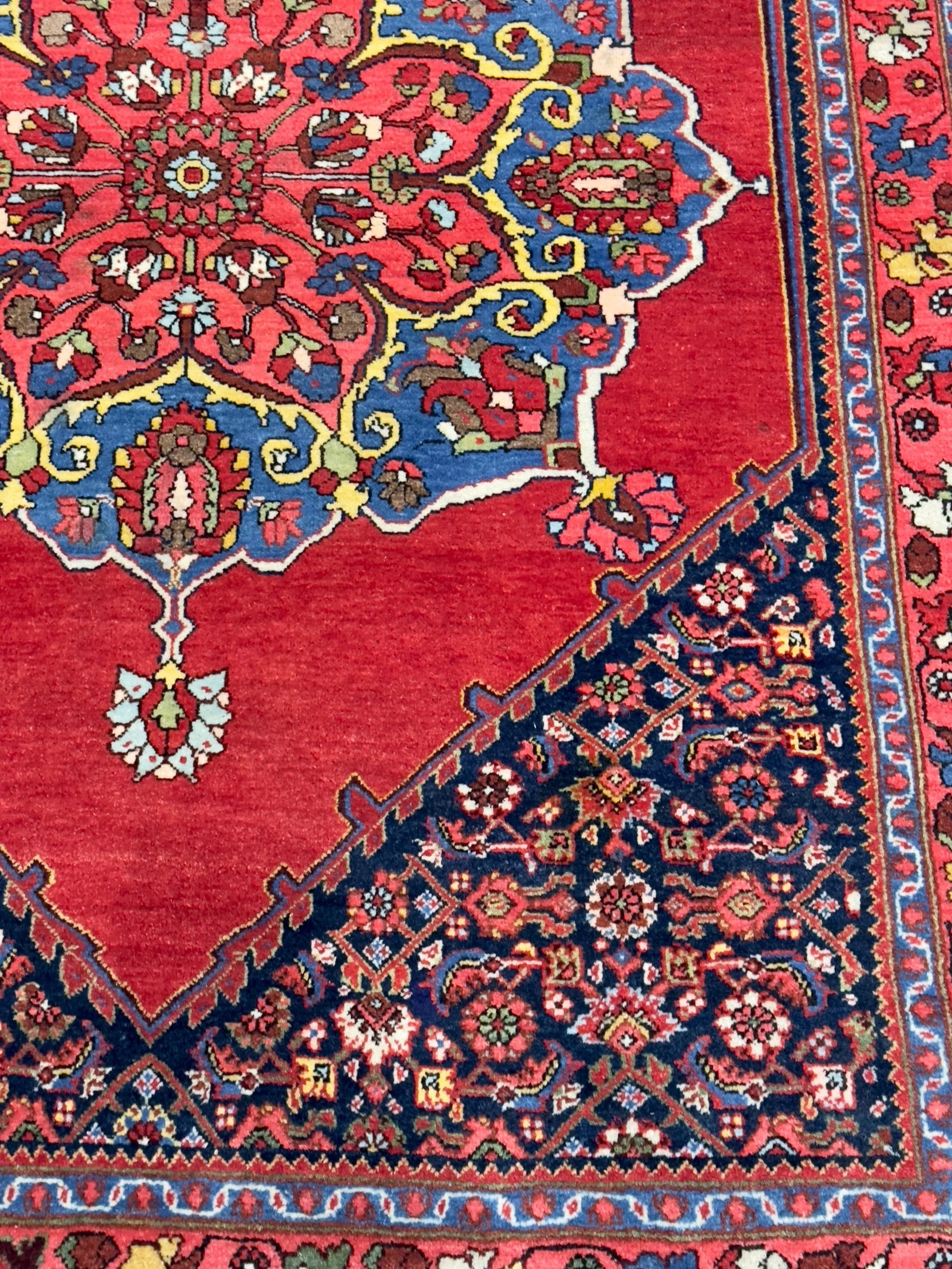 Antique Persian Halva Bidjar Rug 3'7" X 5'5" - 5