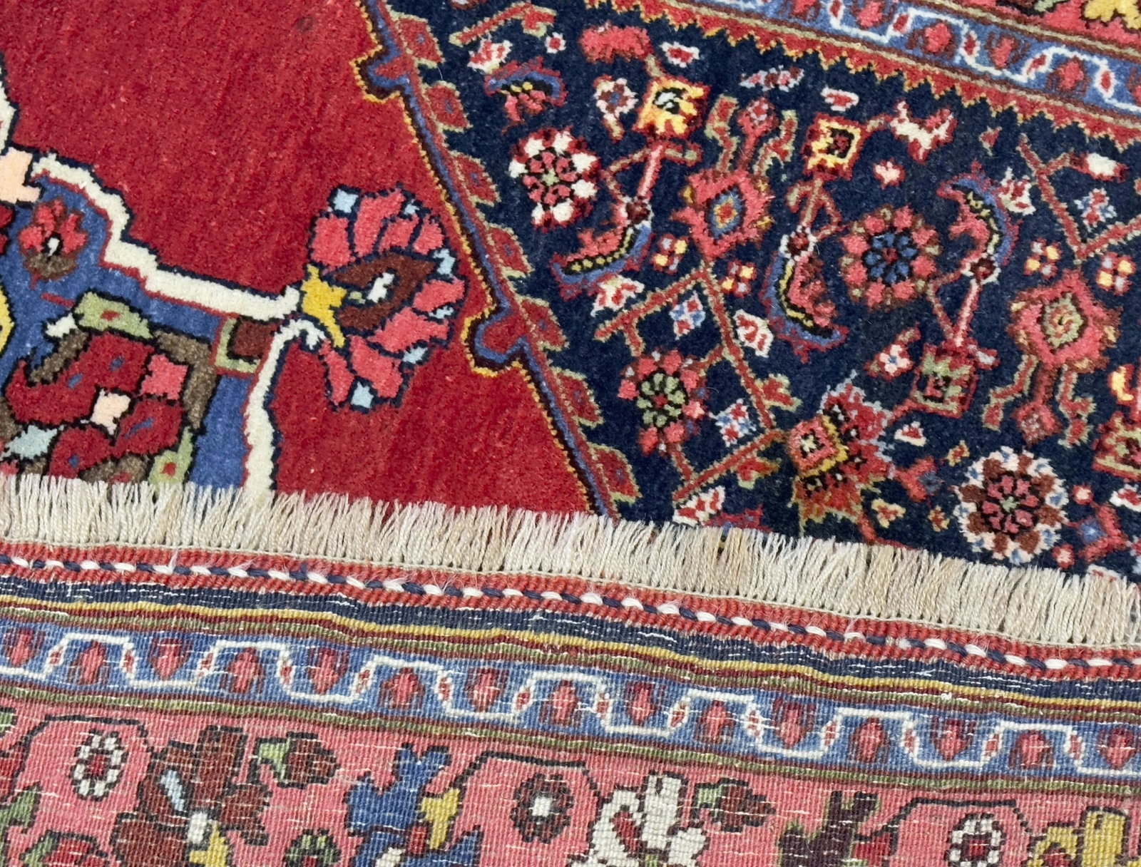 Antique Persian Halva Bidjar Rug 3'7" X 5'5" - 7