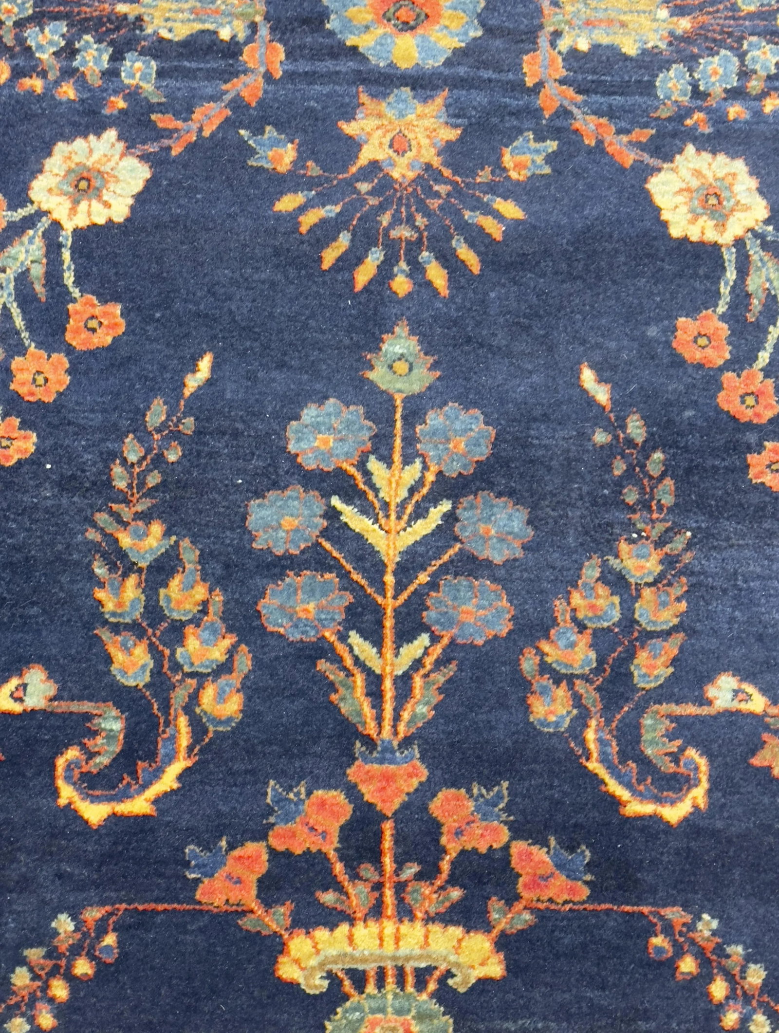 Antique Mohajeran Sarouk Rug 3'4" X 4'11" - 3