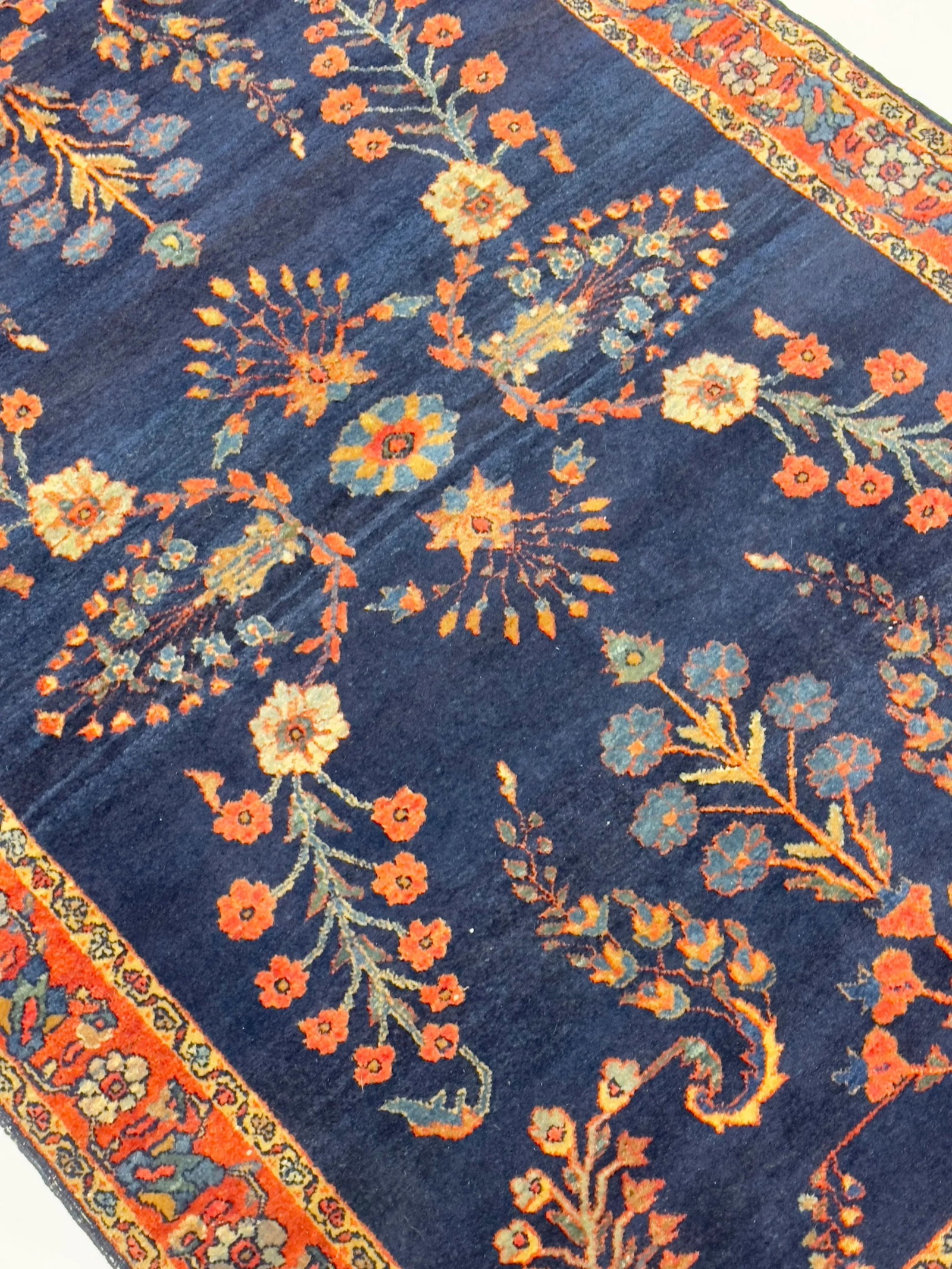 Antique Mohajeran Sarouk Rug 3'4" X 4'11" - 5