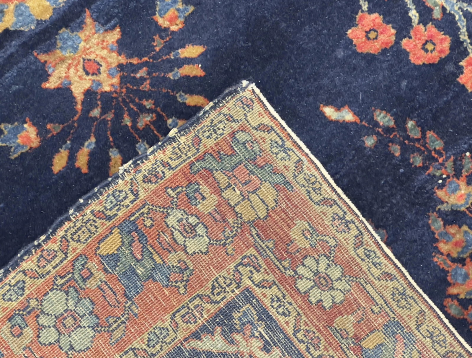 Antique Mohajeran Sarouk Rug 3'4" X 4'11" - 6