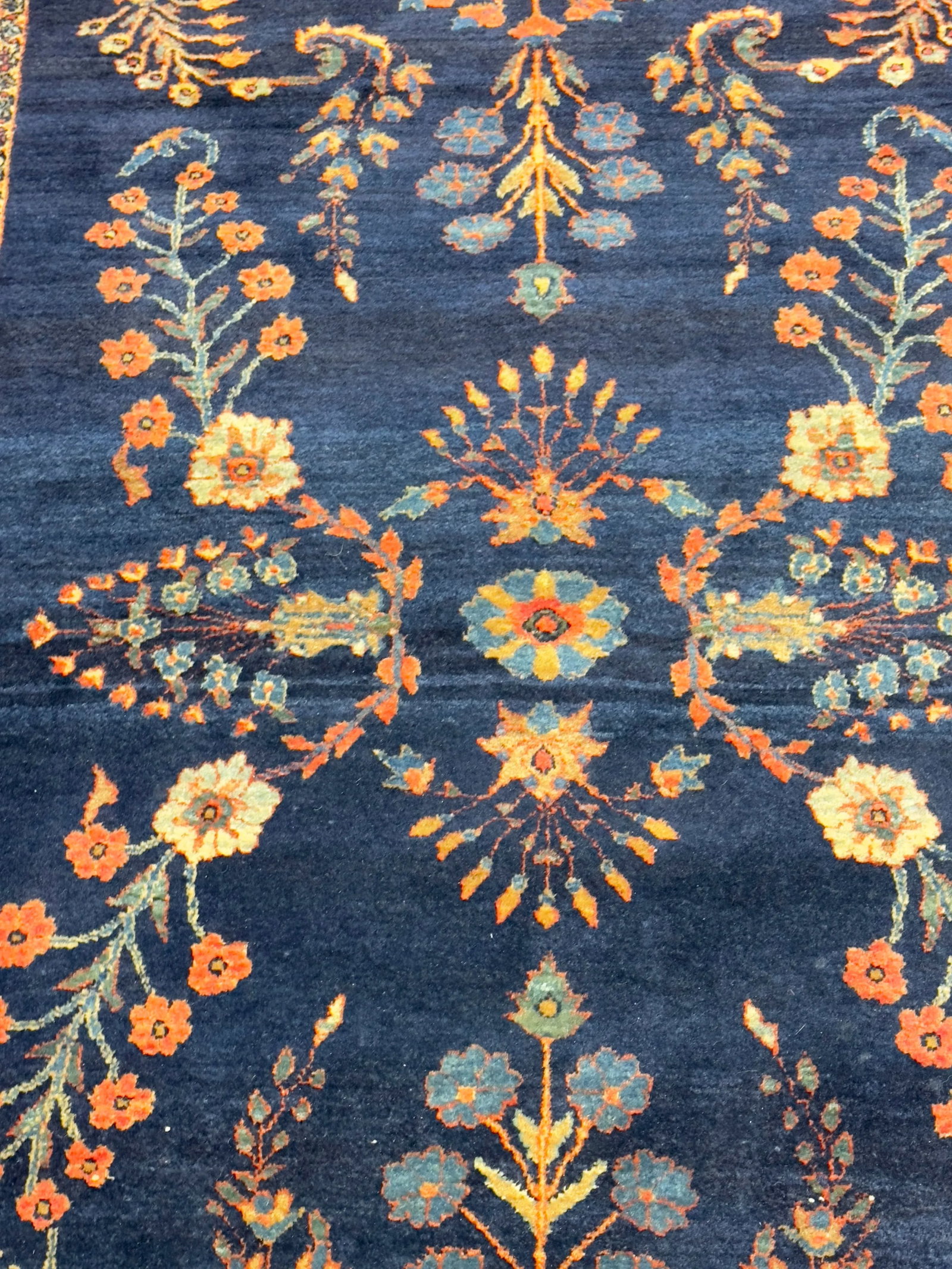 Antique Mohajeran Sarouk Rug 3'4" X 4'11" - 8