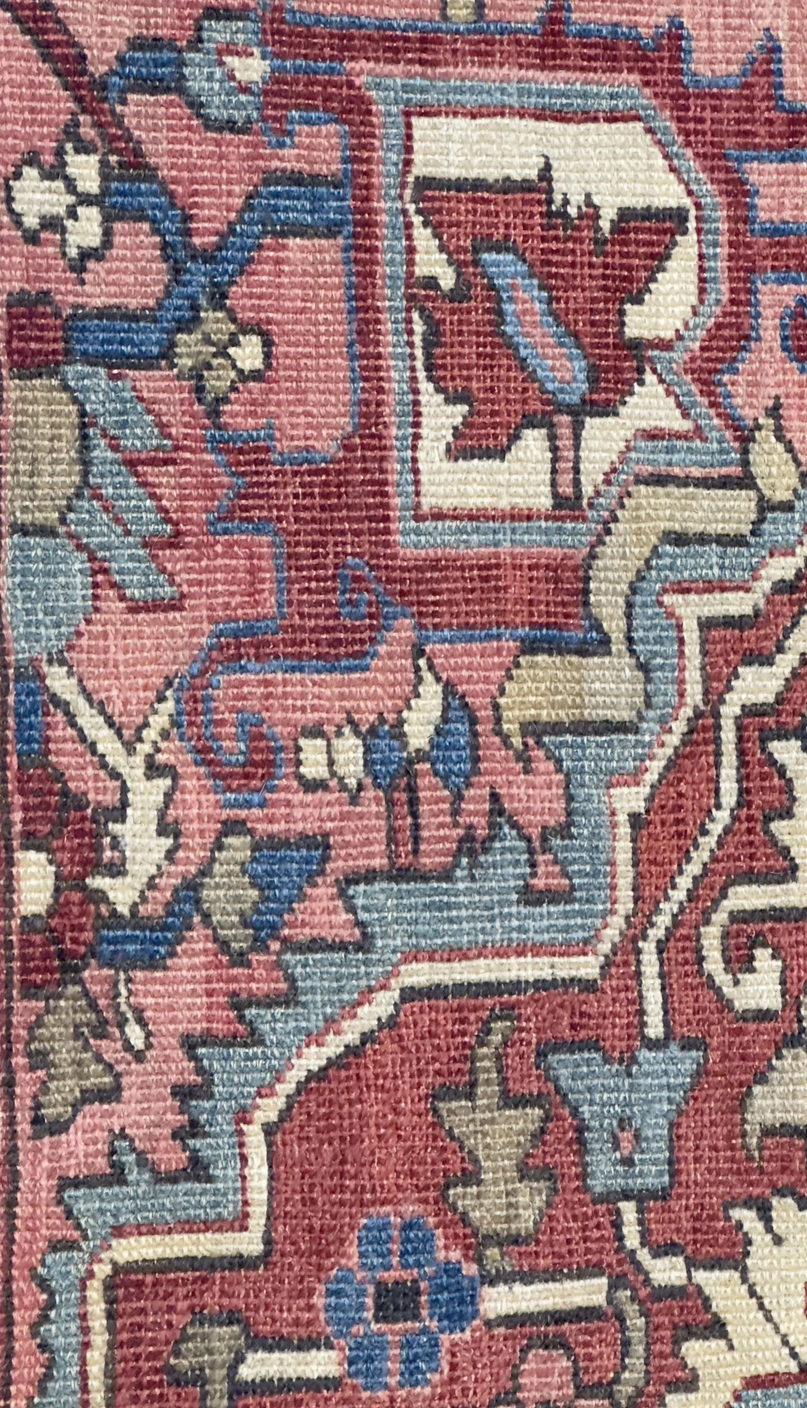Antique Persian Serapi Rug 5'2" X 6'9" - 8