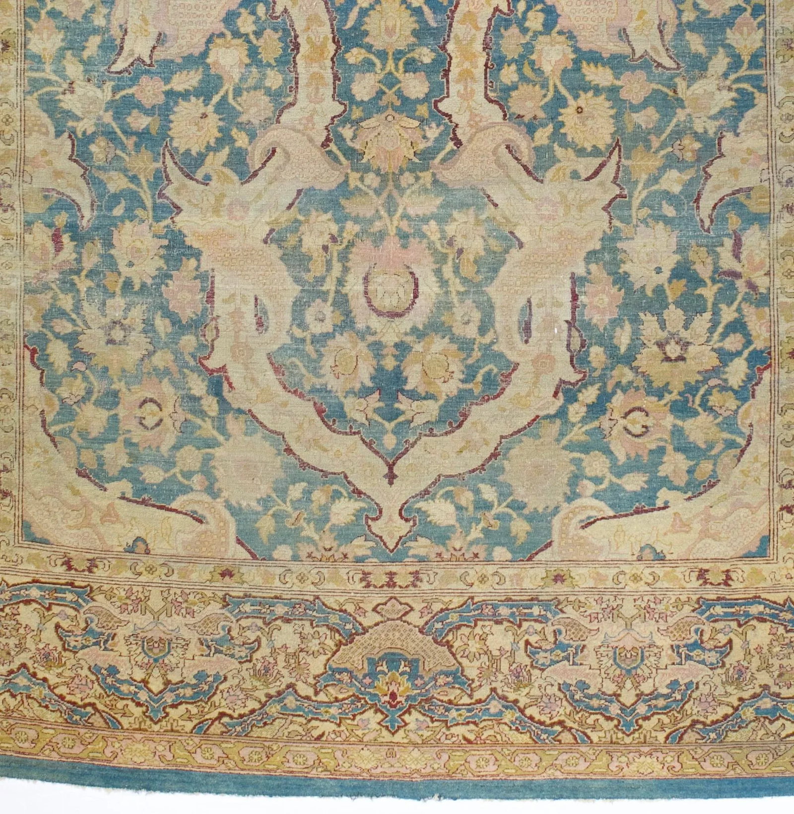 Antique Indian Amritsar Rug 8'10" X 12'2" Circa 1890 - 3