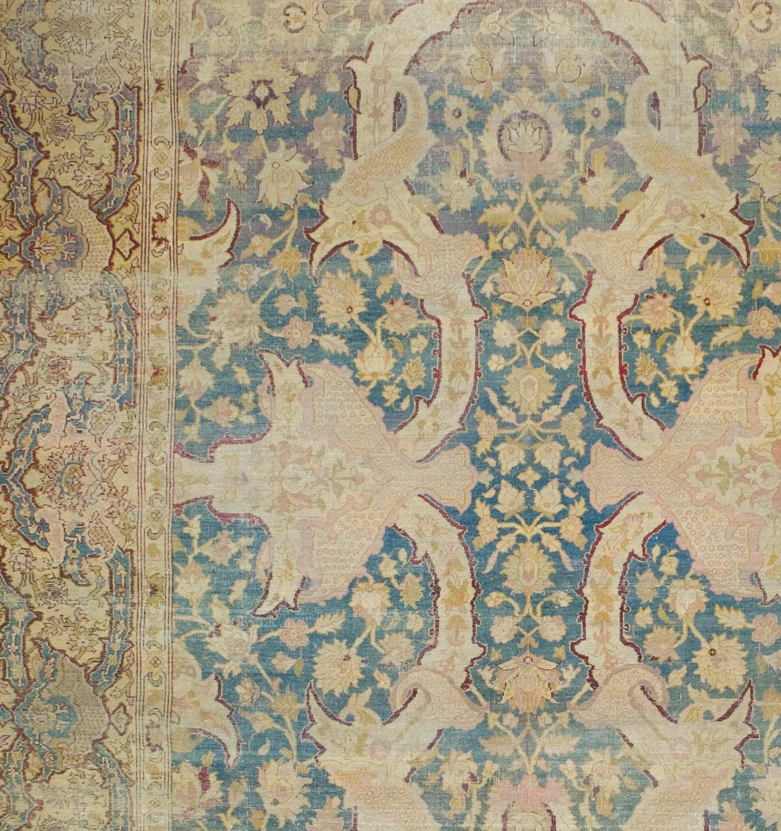 Antique Indian Amritsar Rug 8'10" X 12'2" Circa 1890 - 5