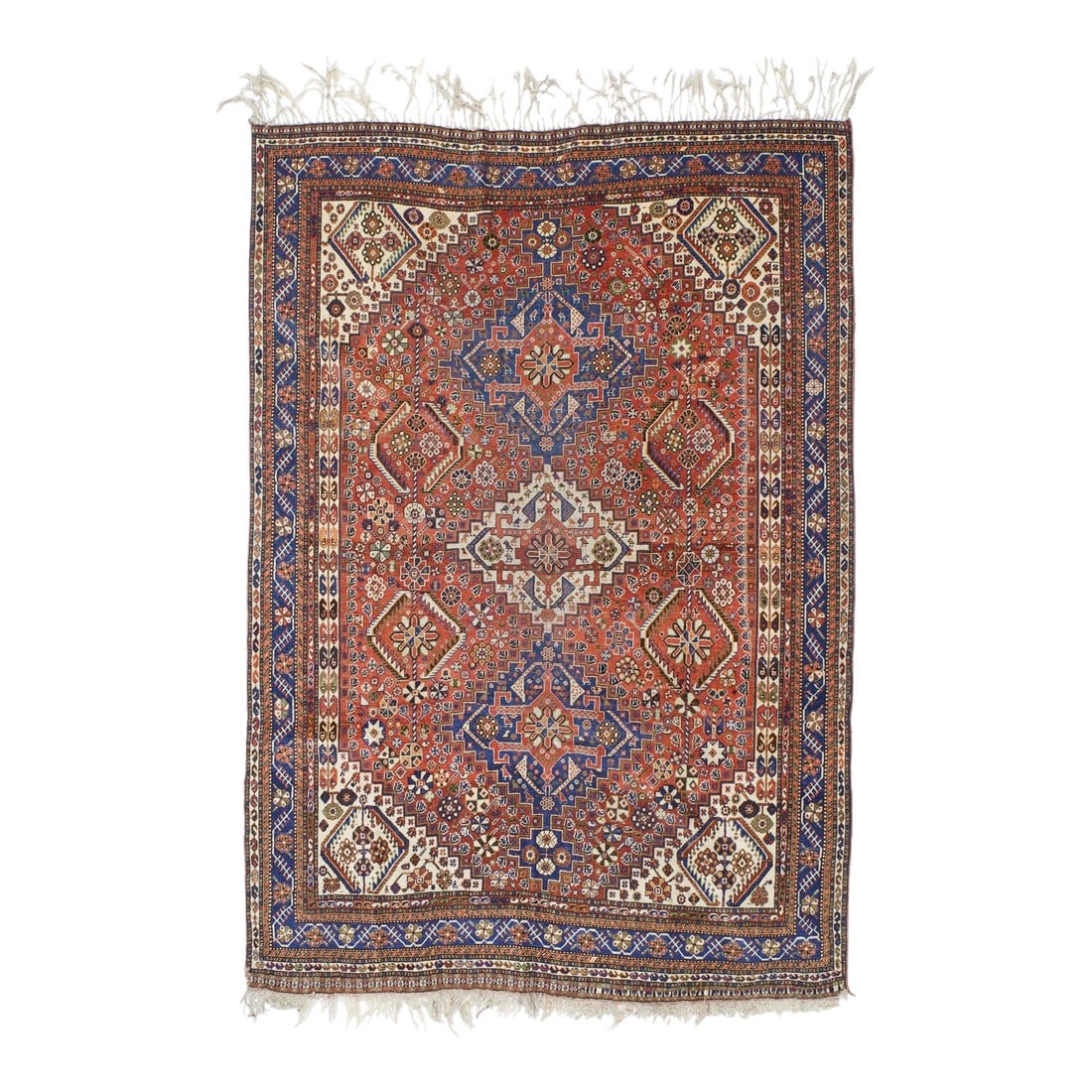 Antique Persian Qashqai Rug 5'10" X 8'4" (1 of 5)