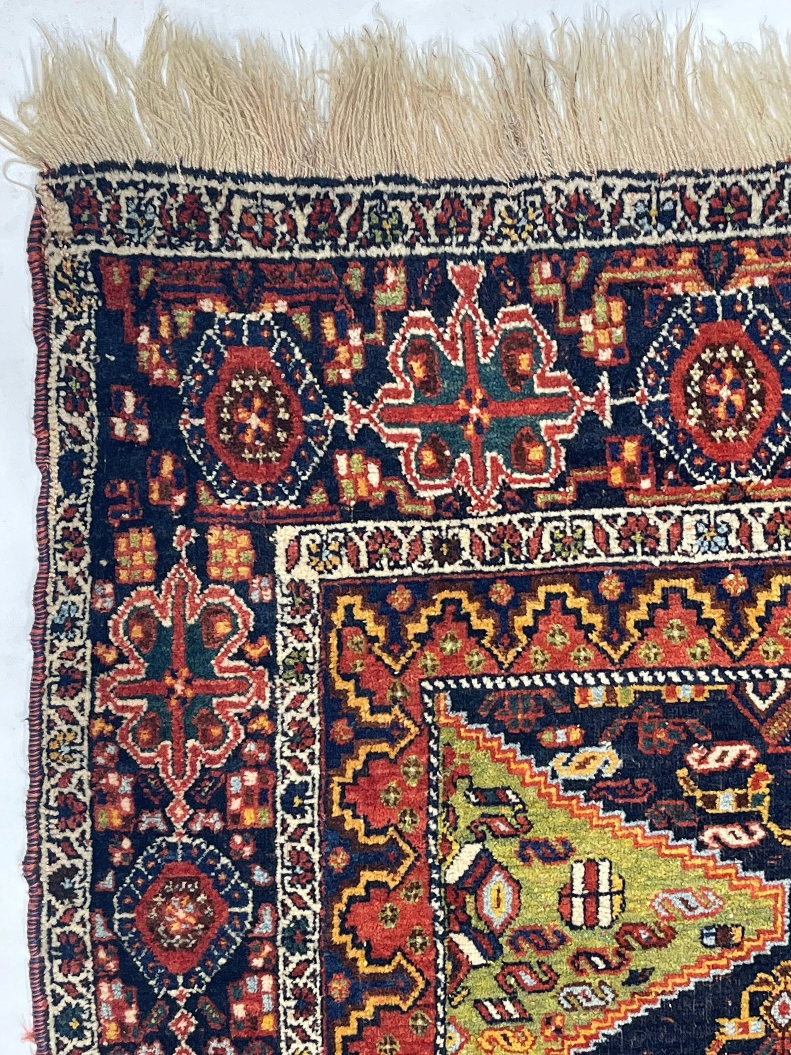 Antique Persian Tribal Afshar Rug 4'10" X 6'2" - 6