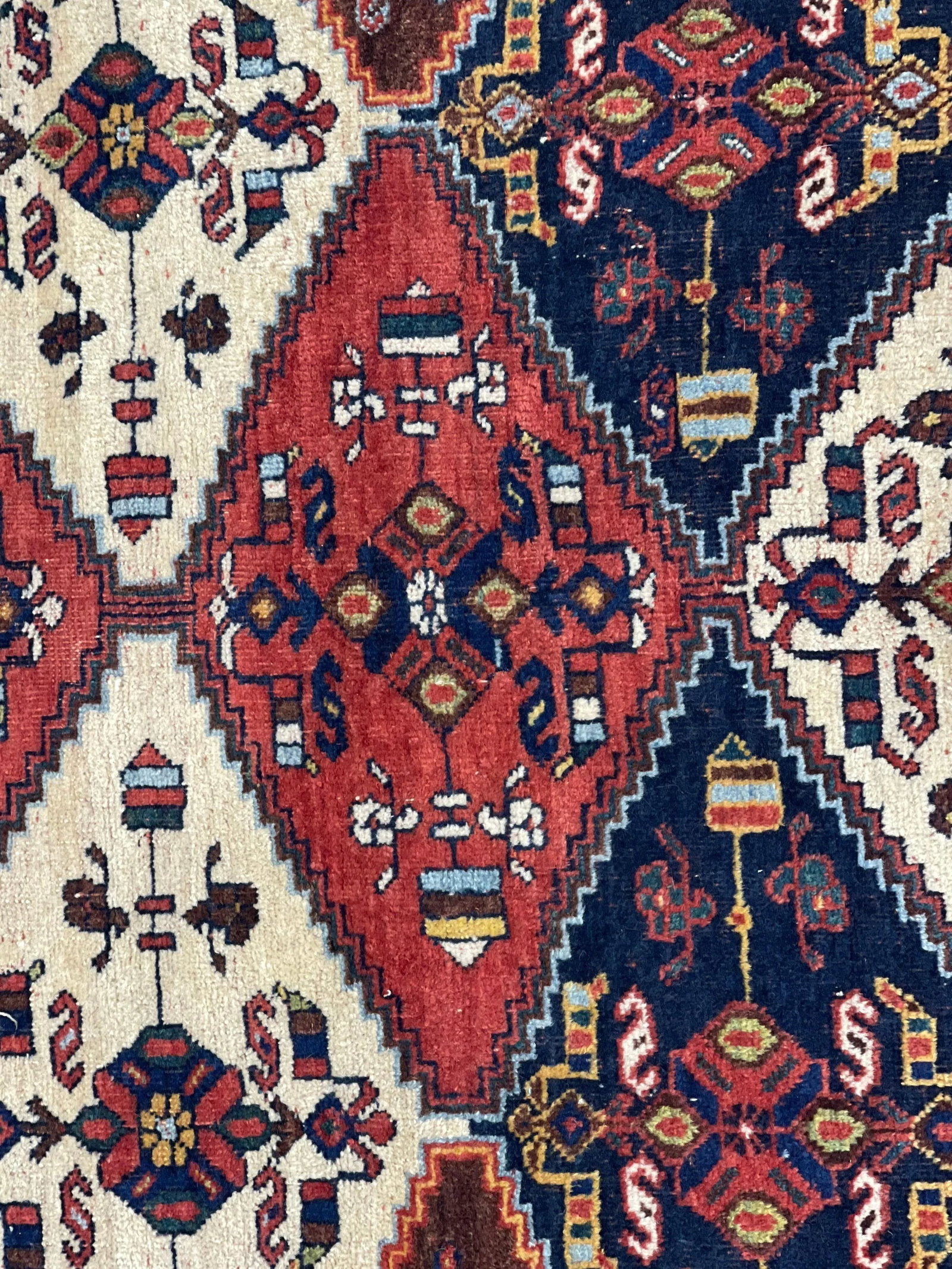 Antique Persian Tribal Afshar Rug 4'10" X 6'2" - 8