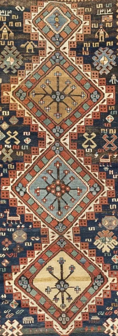 Antique Caucasian Shirvan Rug 4'5" X 8'5" - 4