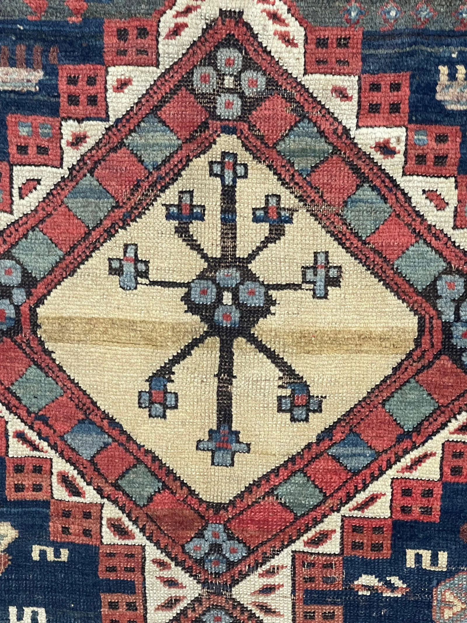 Antique Caucasian Shirvan Rug 4'5" X 8'5" - 6