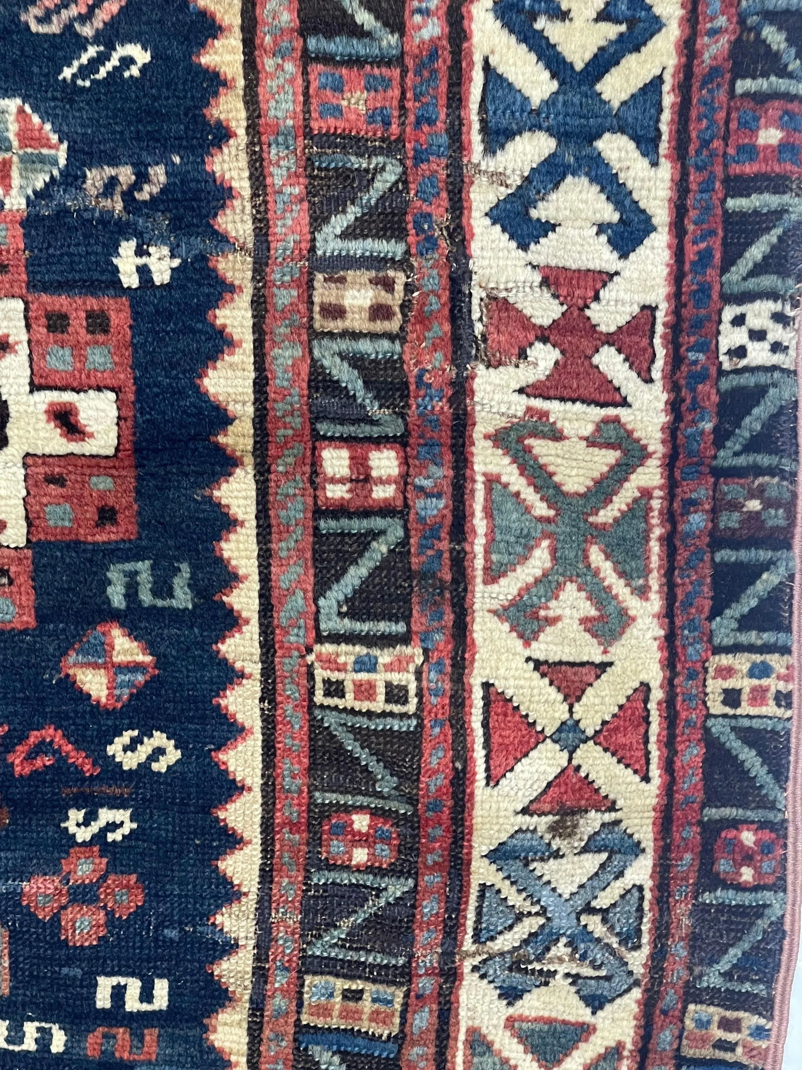 Antique Caucasian Shirvan Rug 4'5" X 8'5" - 7