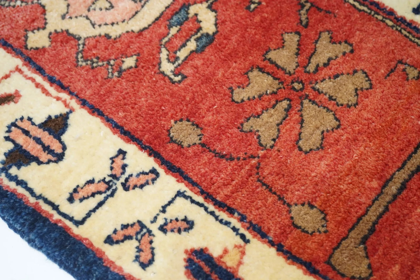 Early 21st Century Orange & Blue Serapi Rug 6'10 X 10'1" - 4