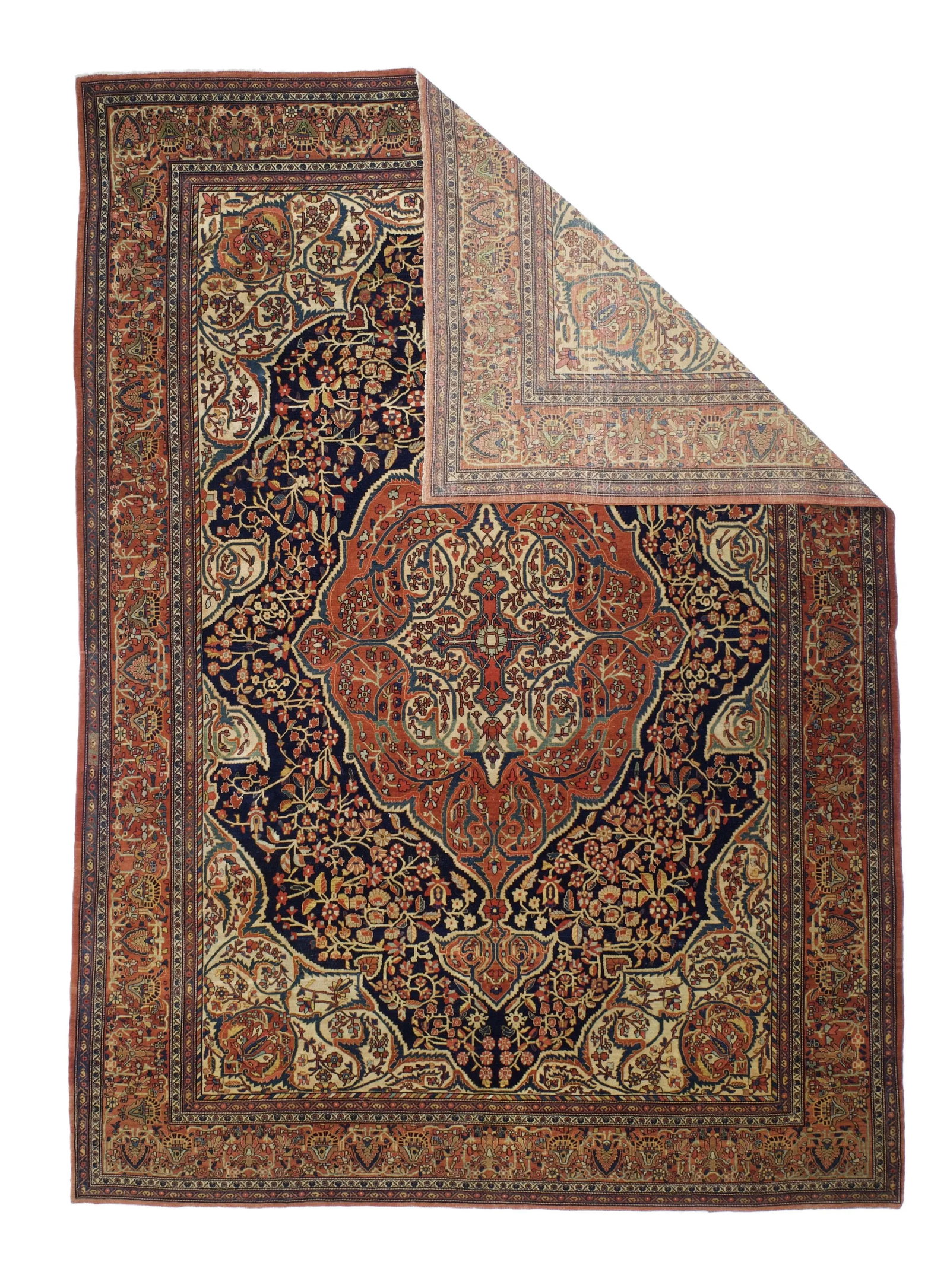 Antique Persian Farahan Sarouk Rug 8'10" X 12'5" - 2