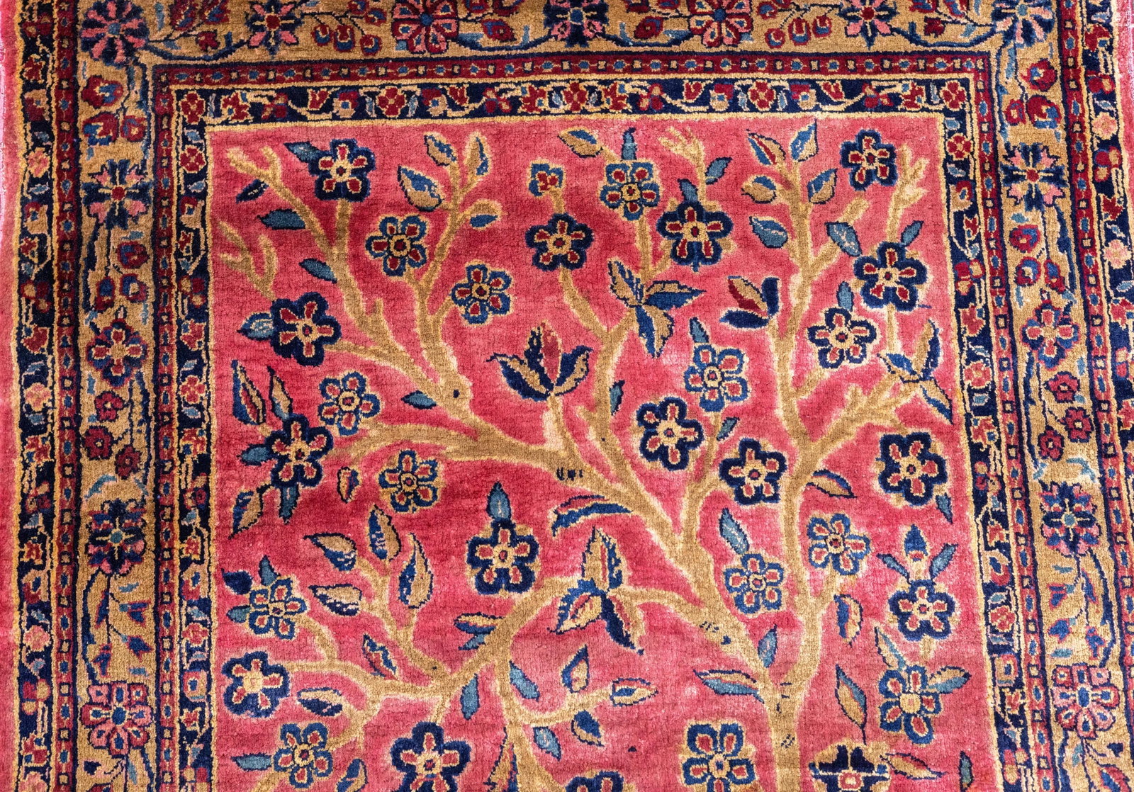 Antique Persian Kashan Rug 2'1" X 5'0" - 7