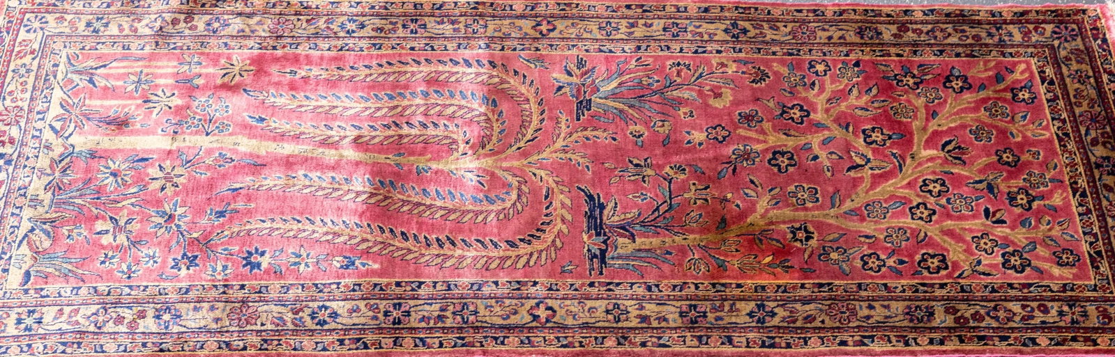 Antique Persian Kashan Rug 2'1" X 5'0" - 8