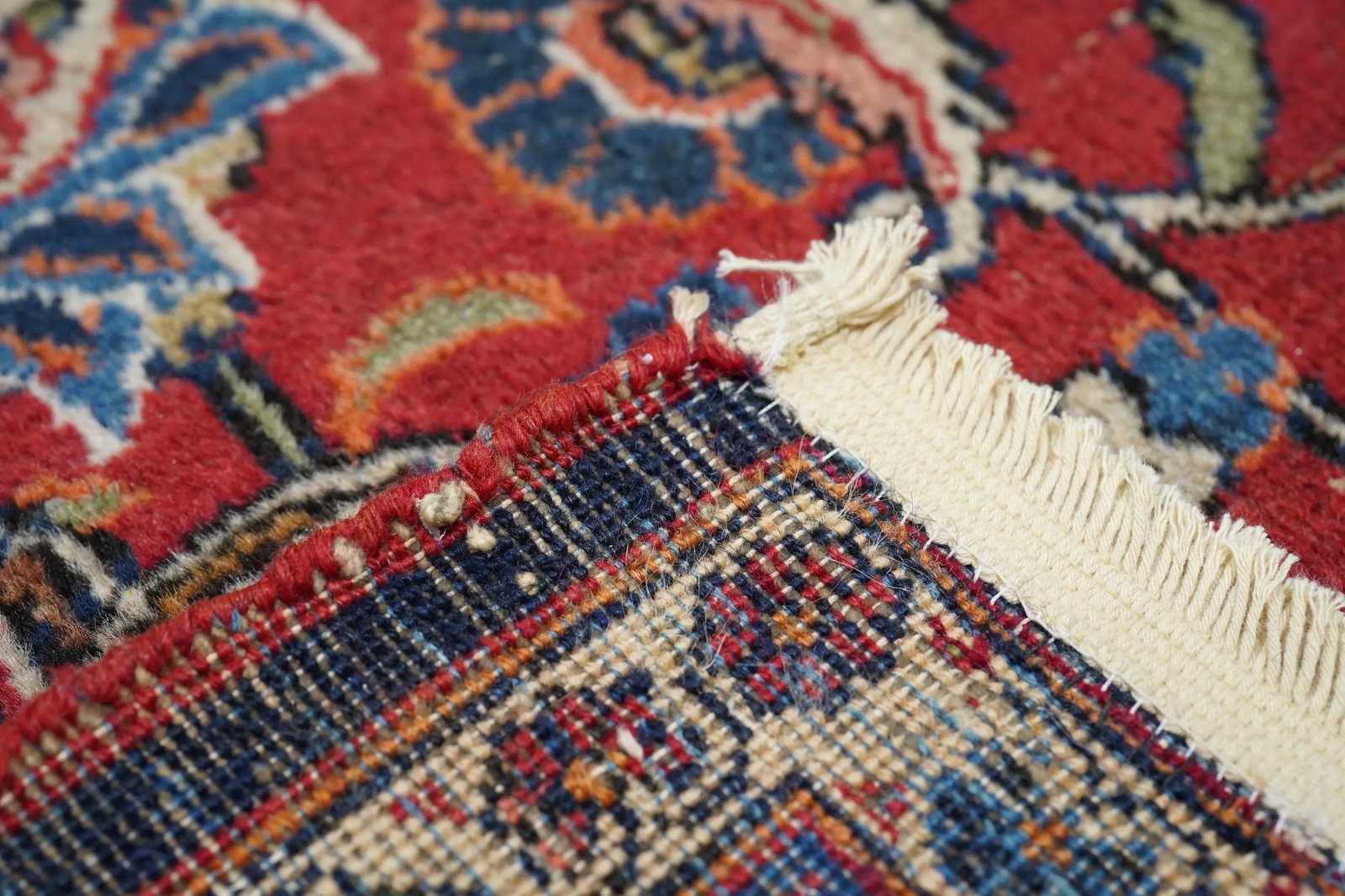 Vintage Persian Kashan Rug 9'8" X 12'6" - 9