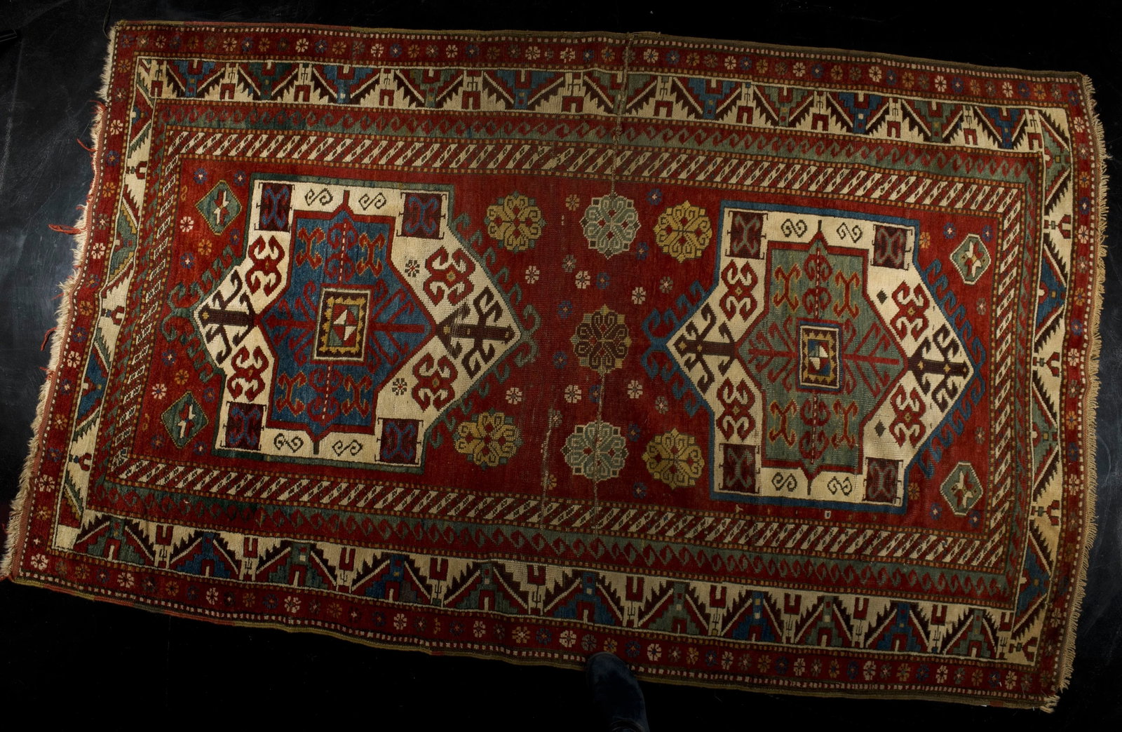 Antique Caucasian Kazak Rug 4'3" X 7'0" - 4