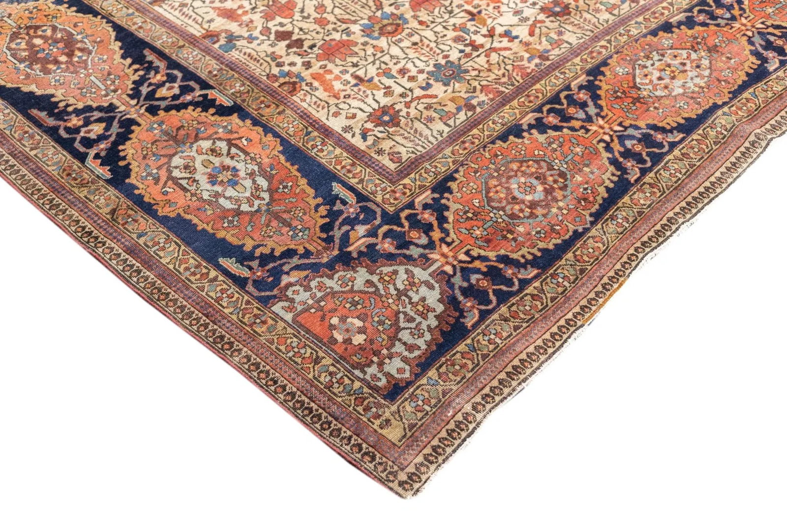 Antique Persian Farahan Sarouk Rug 6'10" X 9'6" - 4