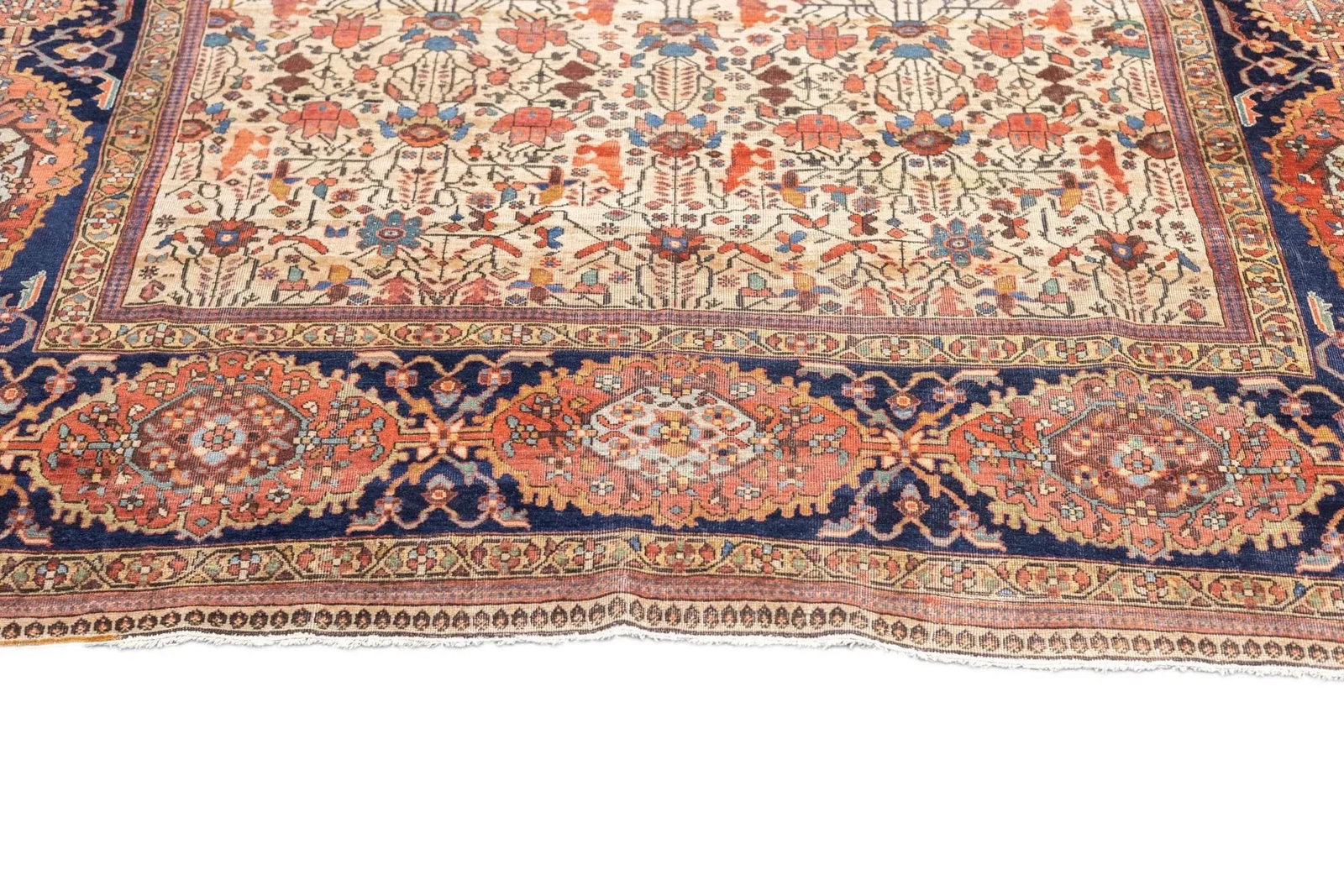Antique Persian Farahan Sarouk Rug 6'10" X 9'6" - 5