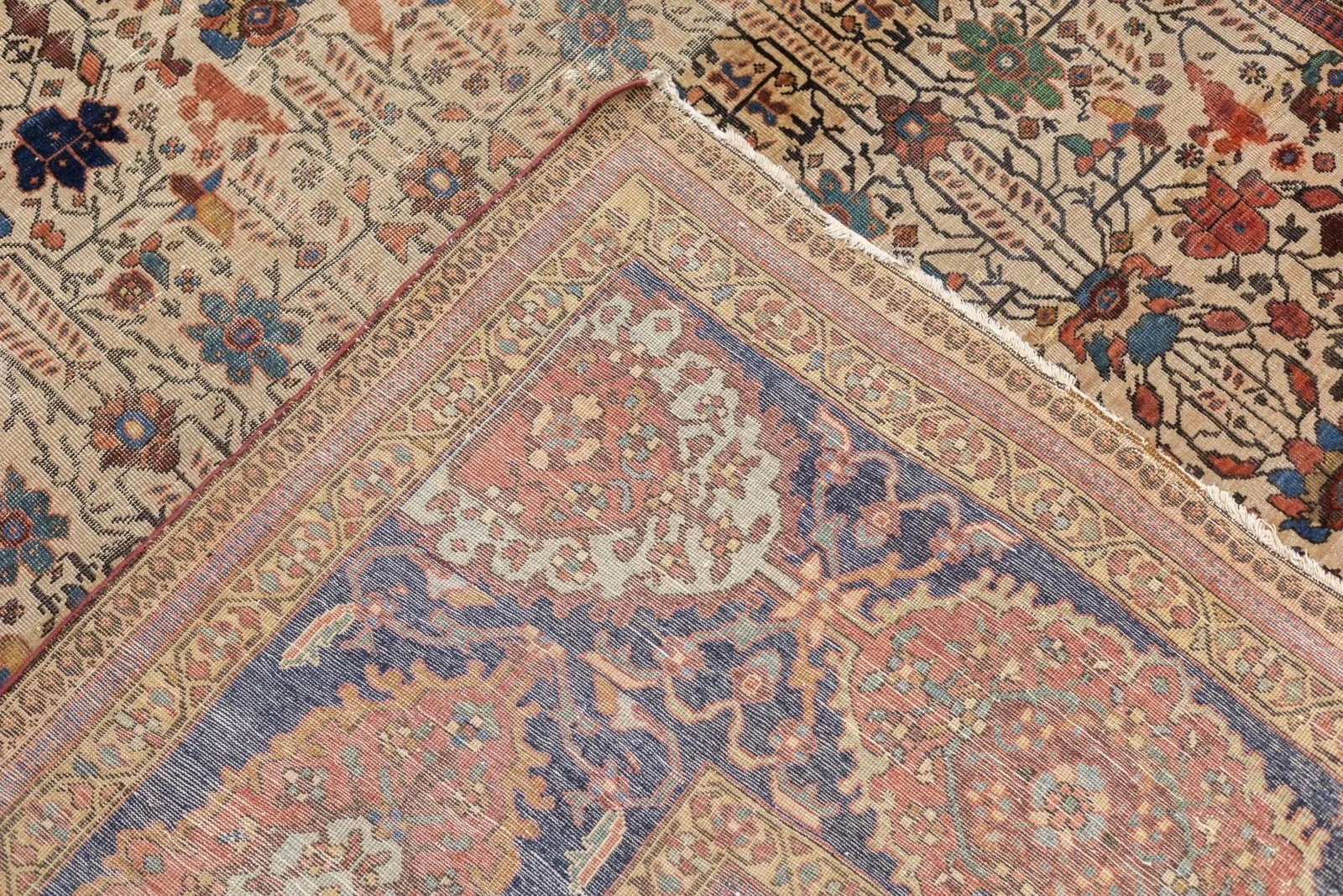 Antique Persian Farahan Sarouk Rug 6'10" X 9'6" - 6