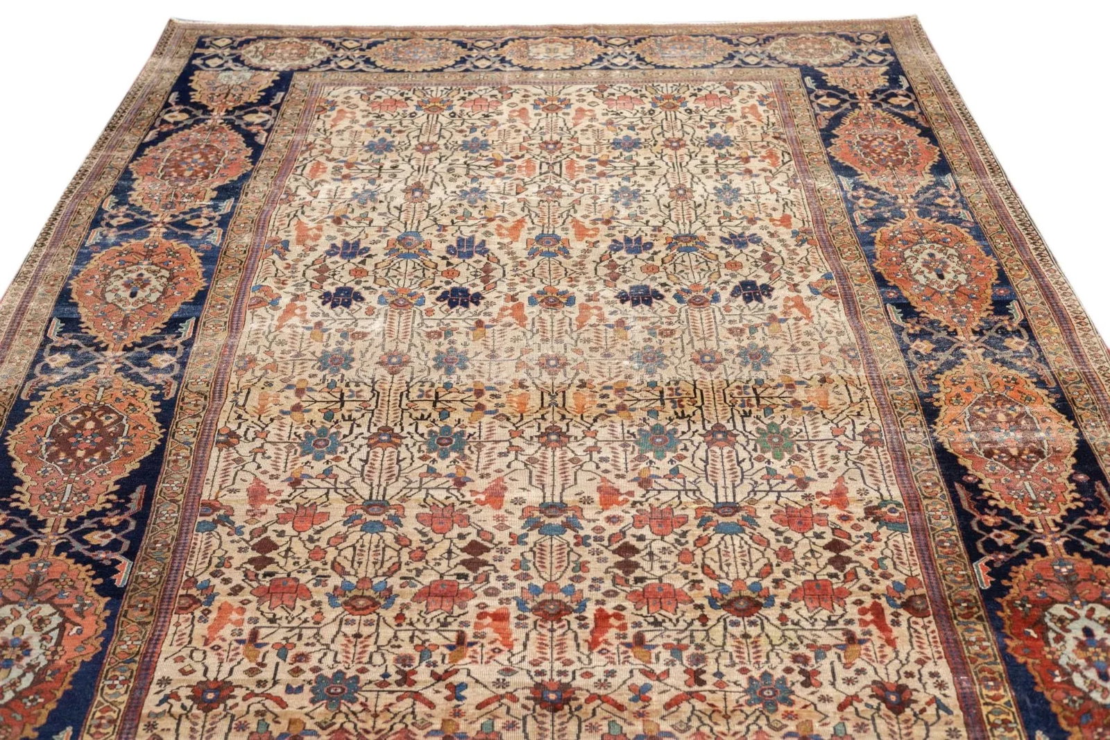 Antique Persian Farahan Sarouk Rug 6'10" X 9'6" - 7