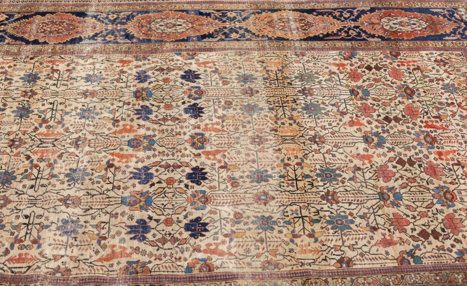 Antique Persian Farahan Sarouk Rug 6'10" X 9'6" - 8