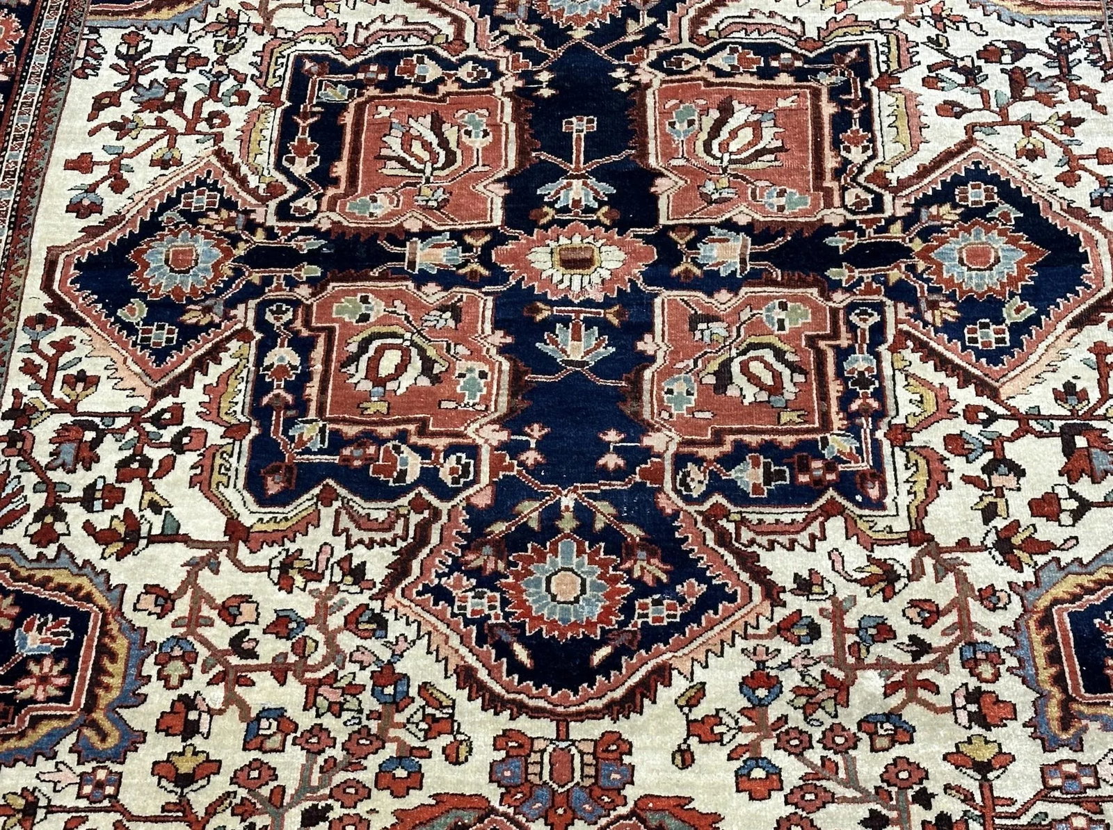 Antique Persian Farahan Sarouk Rug 4'6" X 6'9" - 8