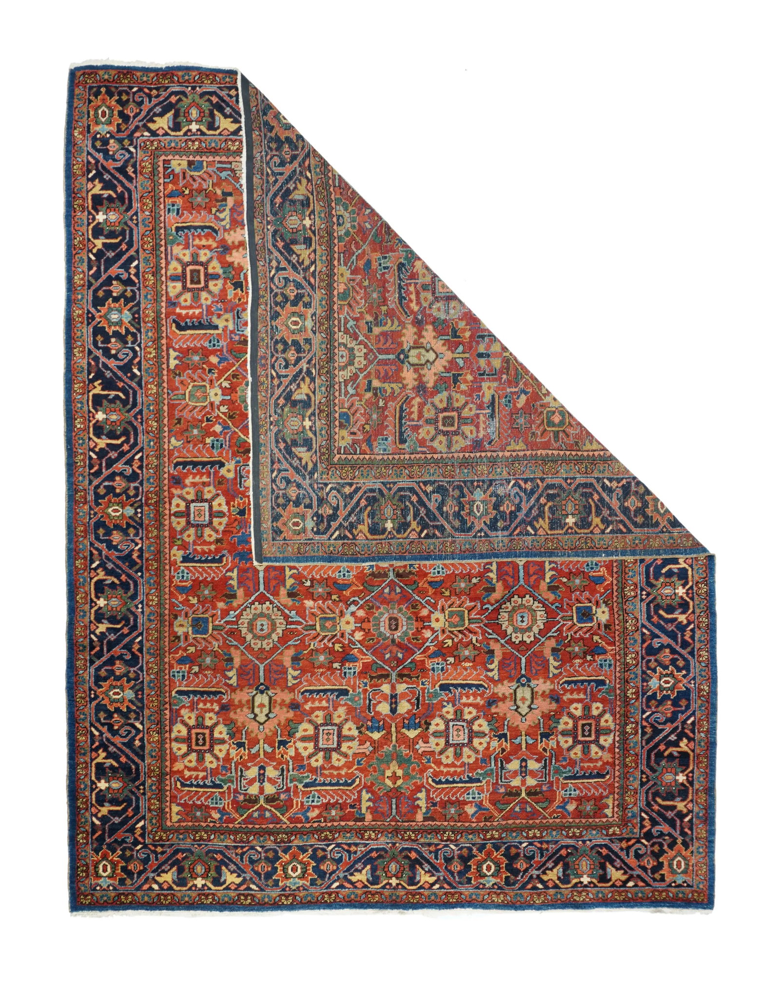 Antique Persian Heriz Rug 8'5" X 10'5" - 2