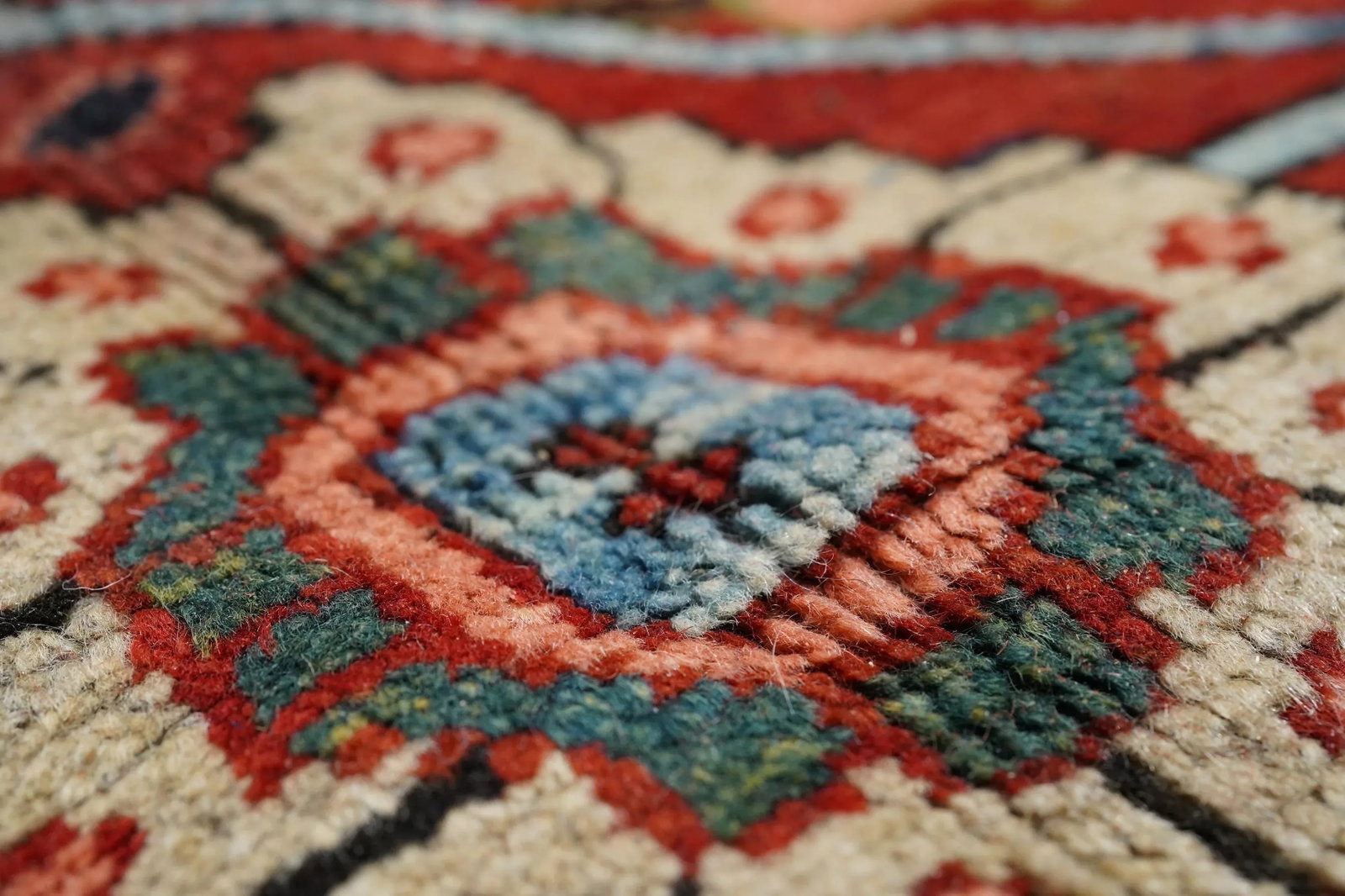 Antique Persian Heriz Rug 8'5" X 10'5" - 9