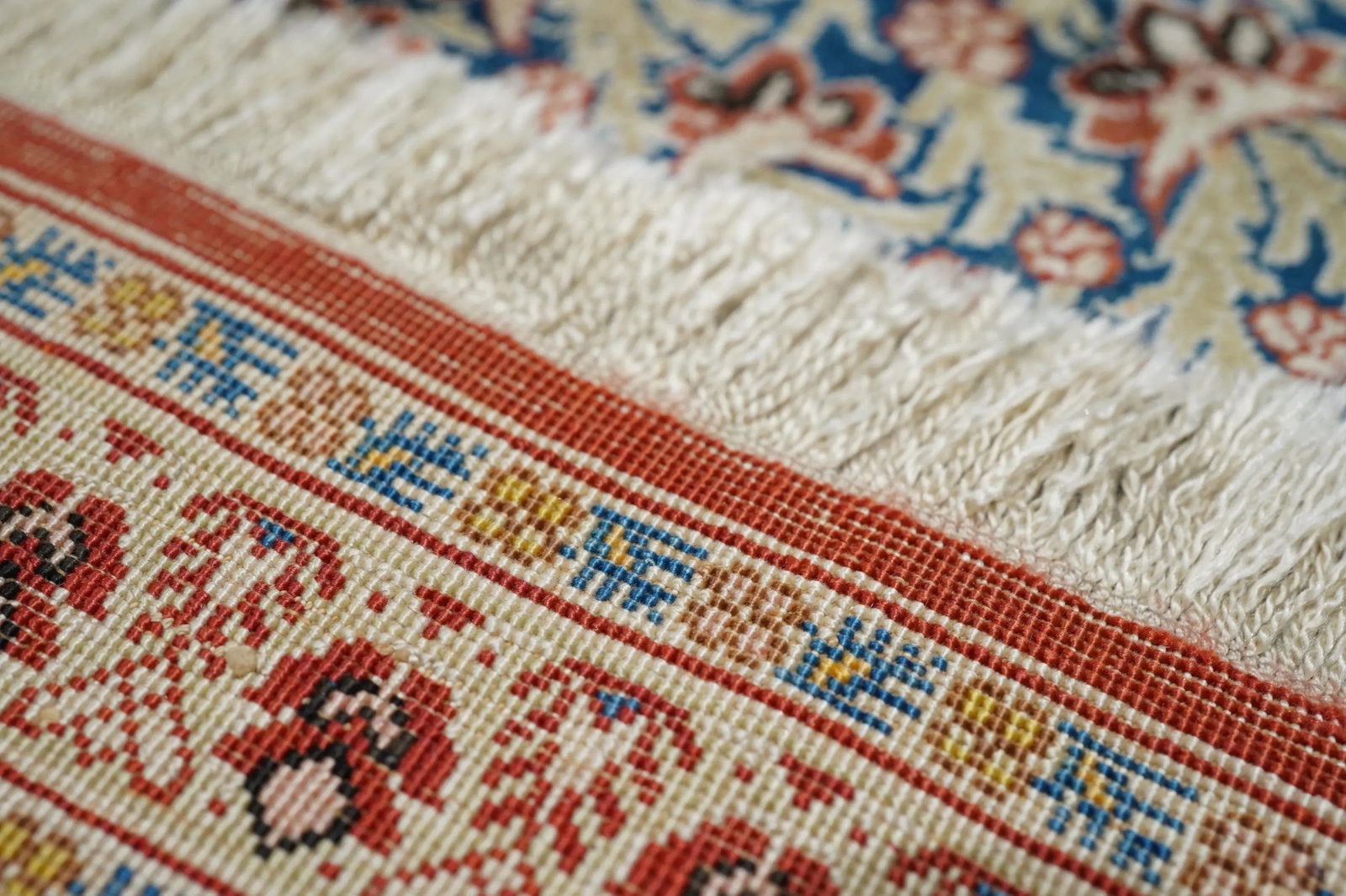 Antique Persian Tabriz Rug 4'0'' X 5'8'' - 6