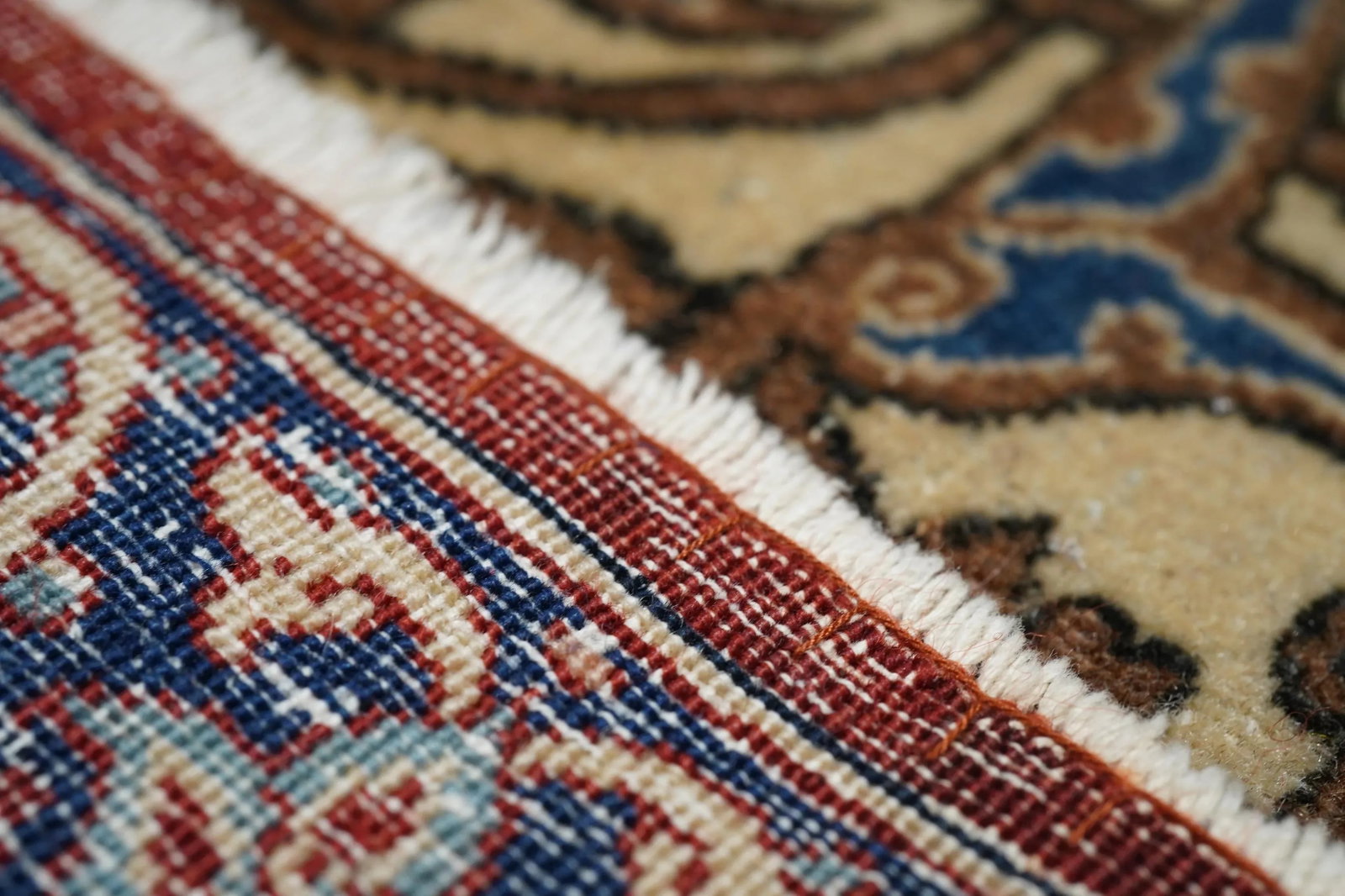Antique Persian Isfahan Rug 6'11'' X 10'0'' - 8