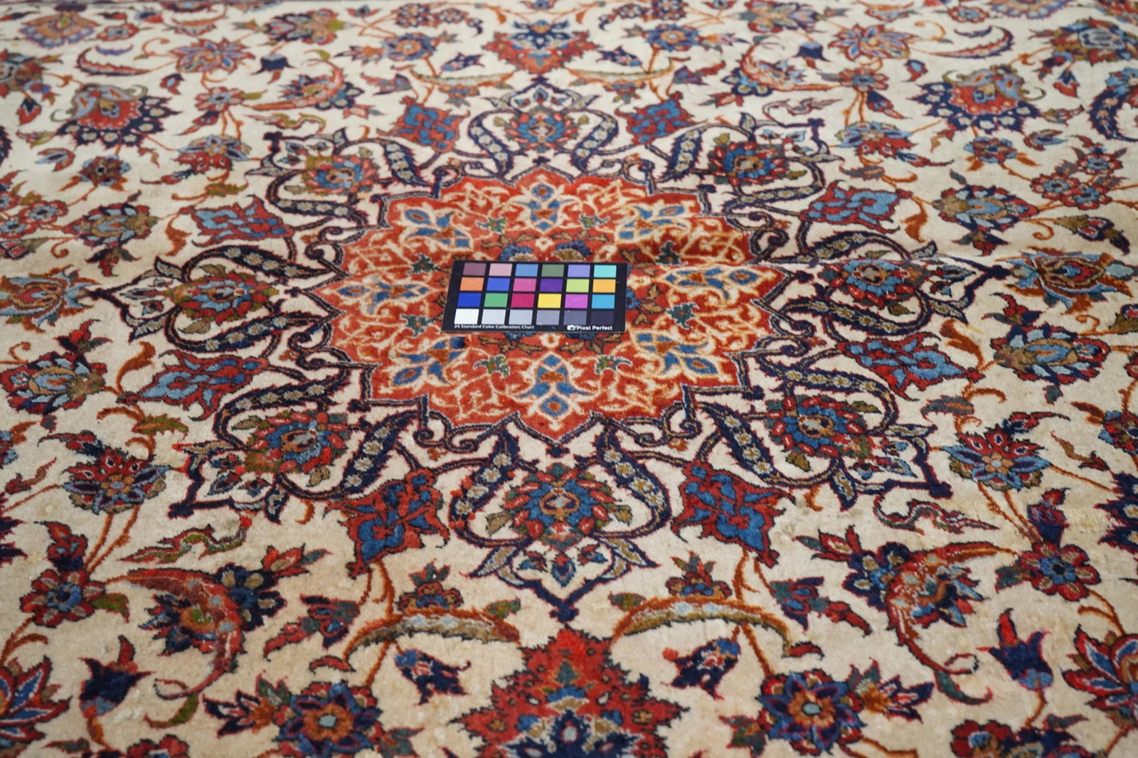Vintage Persian Isfahan Rug 7'0" X 10'5" - 12