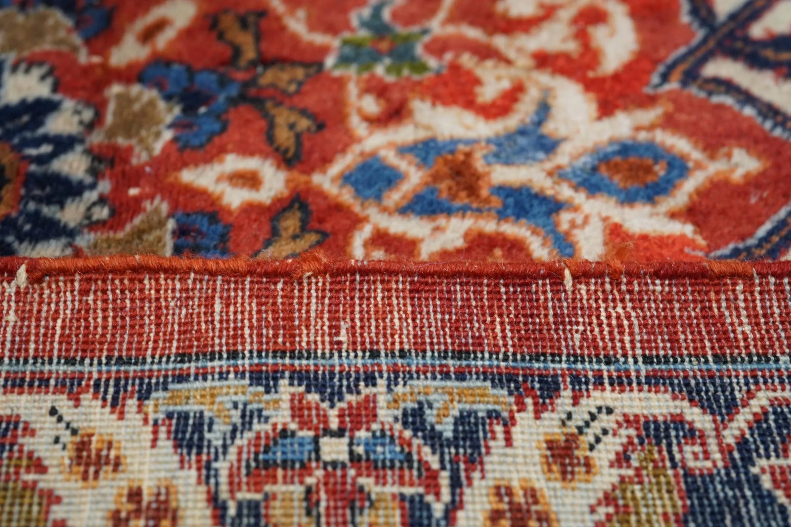 Vintage Persian Isfahan Rug 7'0" X 10'5" - 7