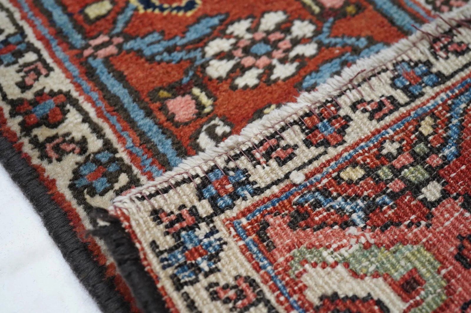 Antique Heriz Rug 3'6'' X 15'3'' - 8