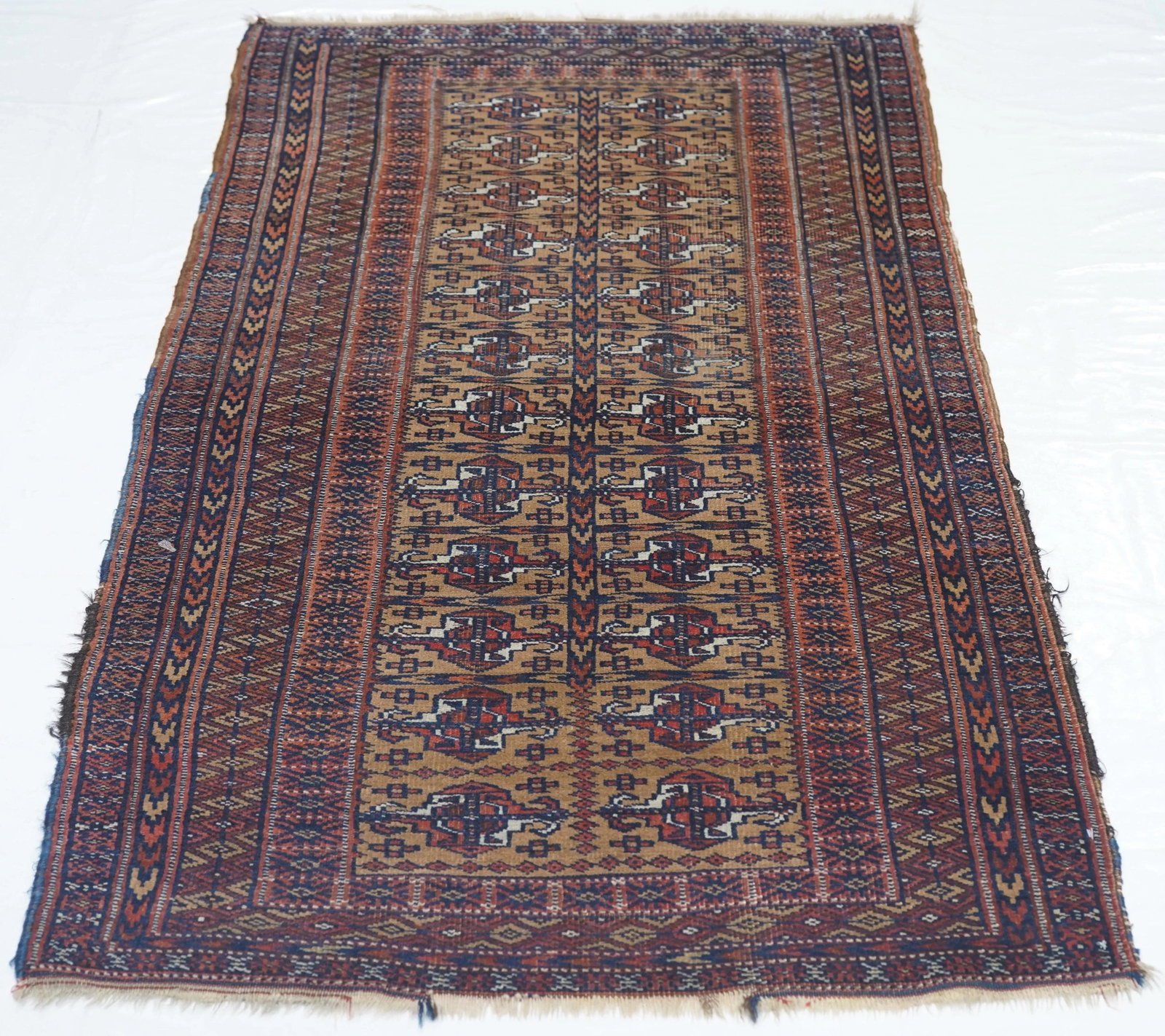 Antique Turkmen Rug 3'0'' X 5'9'' - 4