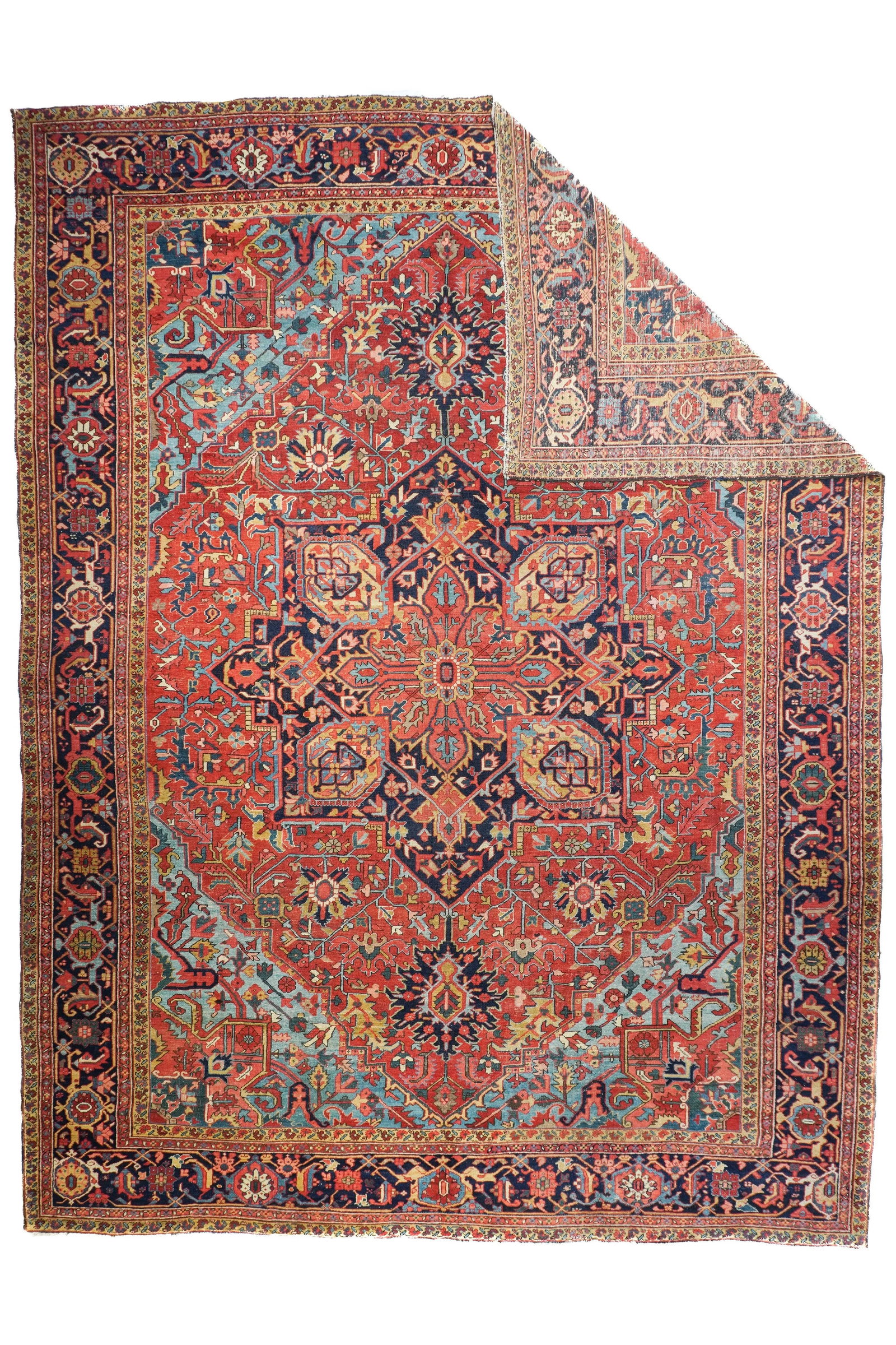Antique Heriz Rug 12'0'' X 15'6'' - 2
