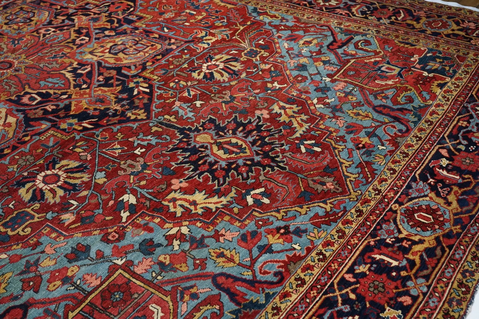 Antique Heriz Rug 12'0'' X 15'6'' - 3