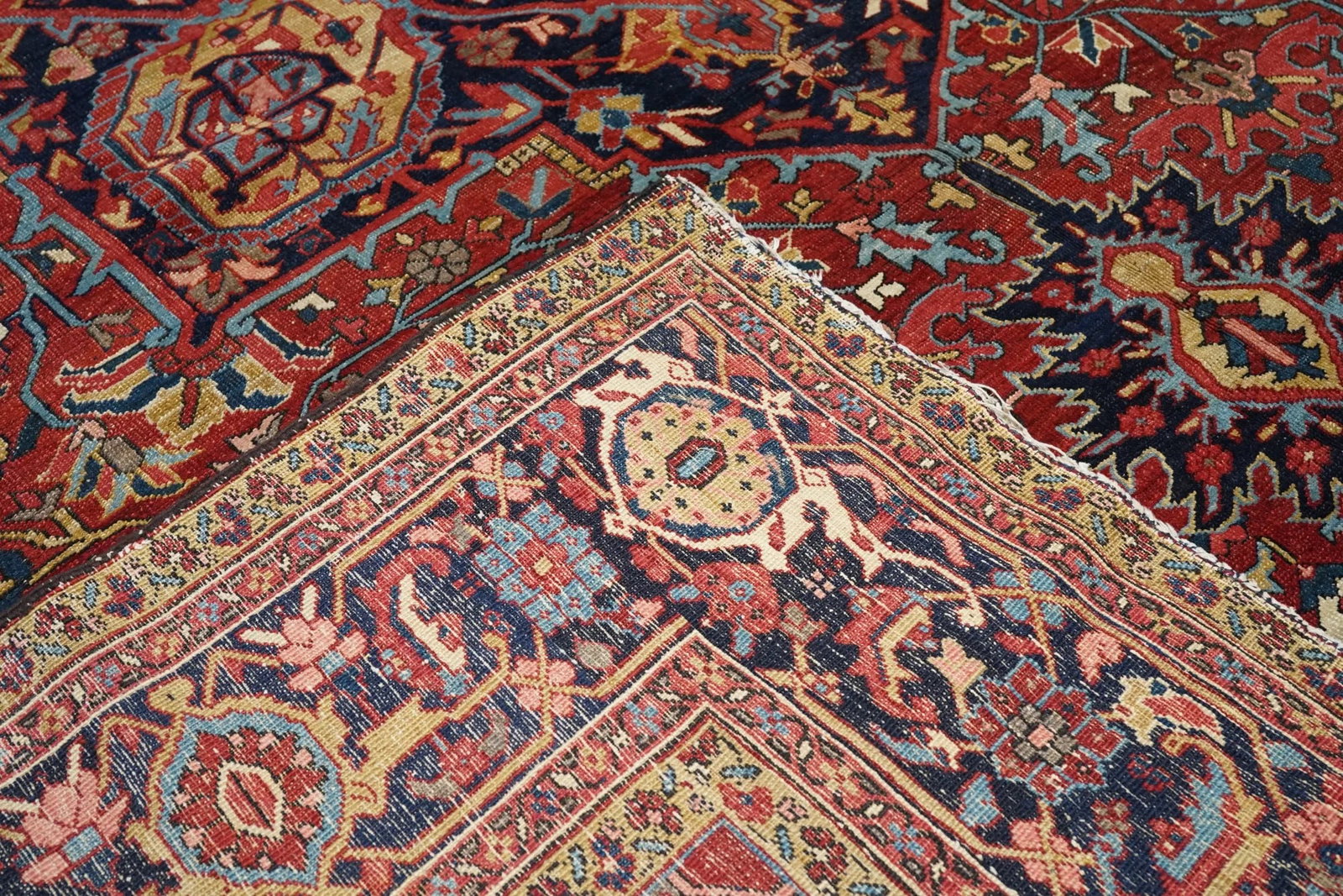 Antique Heriz Rug 12'0'' X 15'6'' - 8