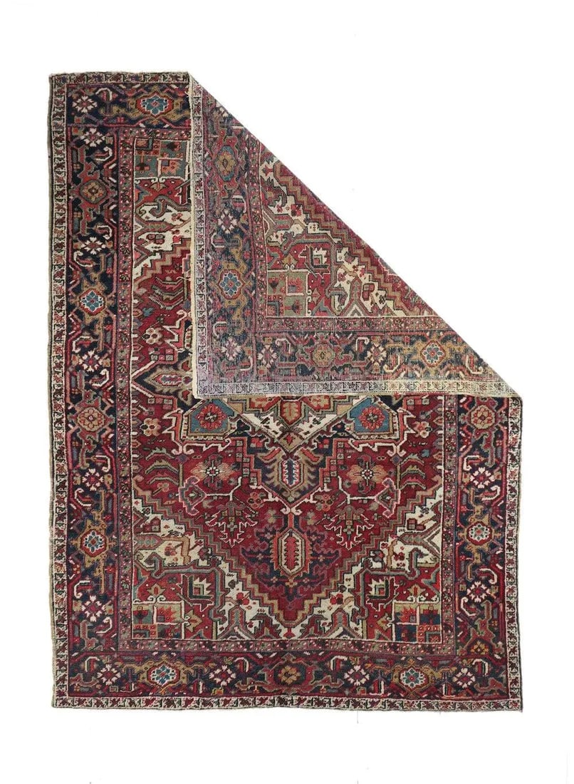 Vintage Heriz Rug 6'7'' X 9'0'' - 2