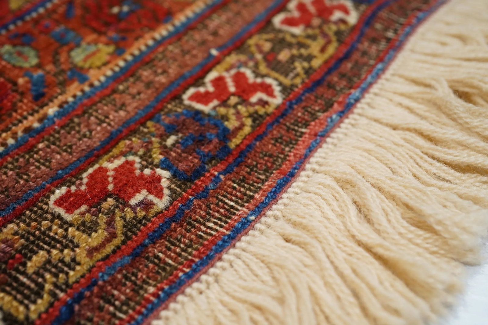 Antique Persian Tribal Afshar Rug 3'2'' X 4'2''` - 5