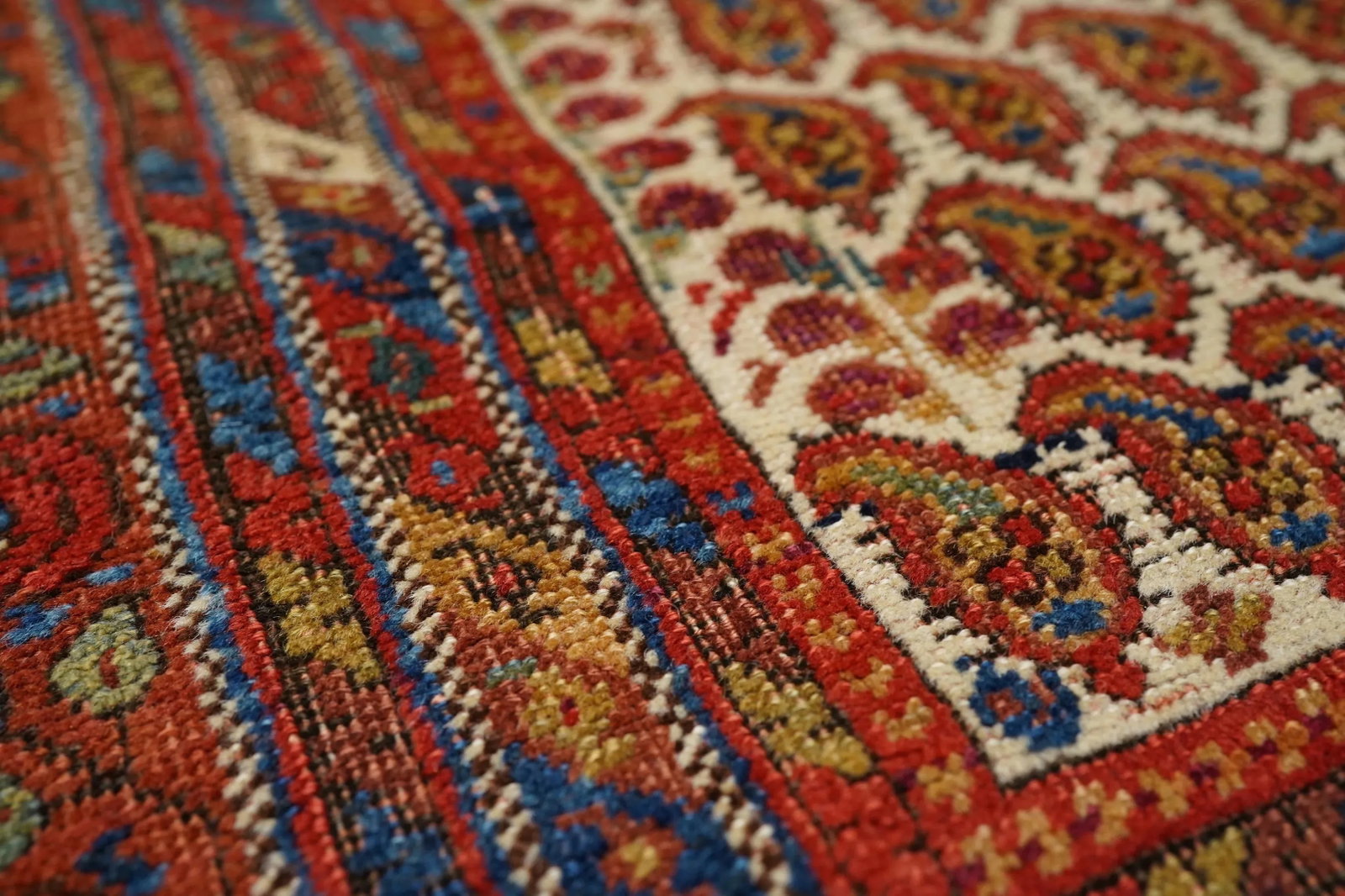 Antique Persian Tribal Afshar Rug 3'2'' X 4'2''` - 6