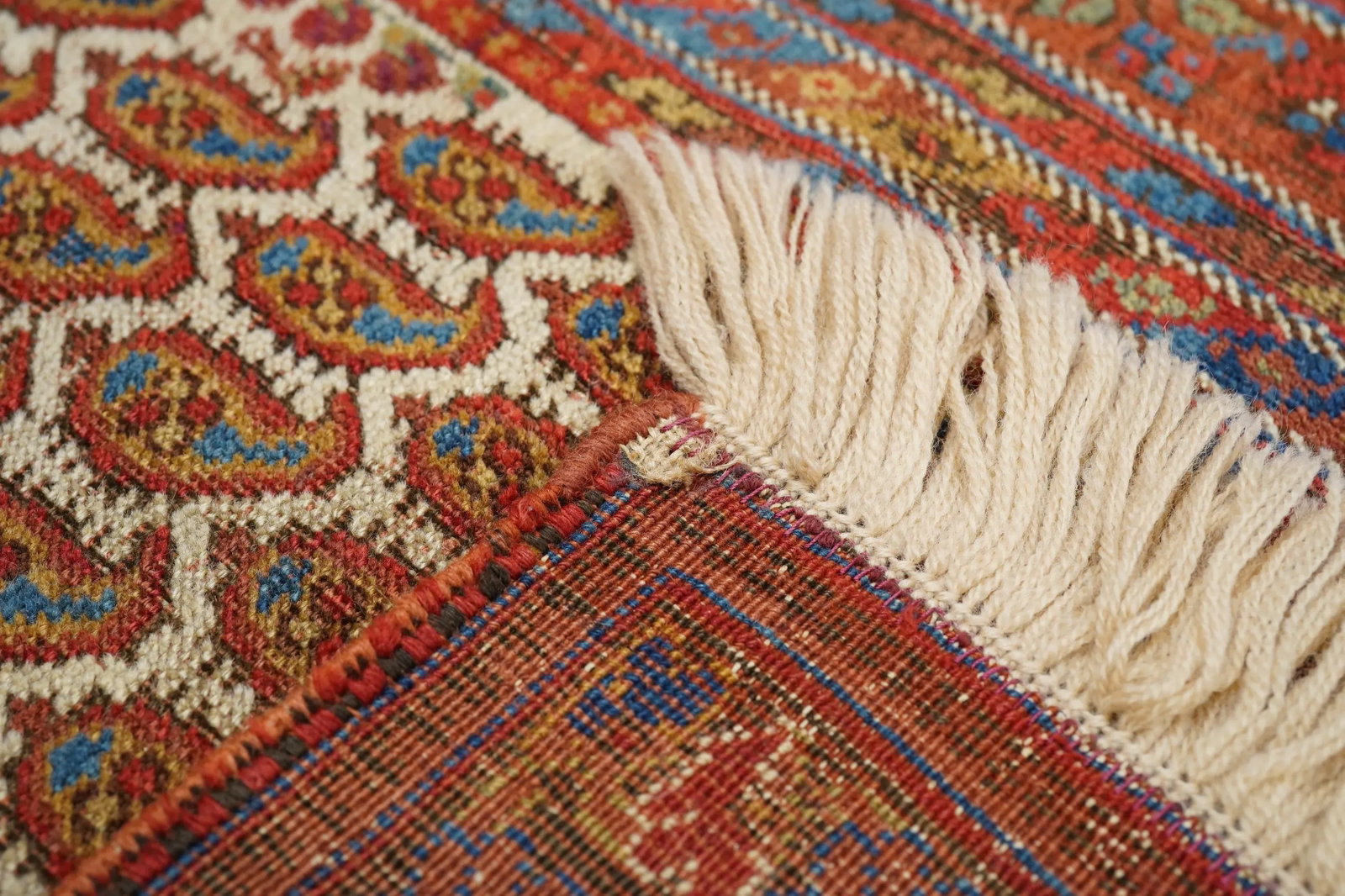 Antique Persian Tribal Afshar Rug 3'2'' X 4'2''` - 7