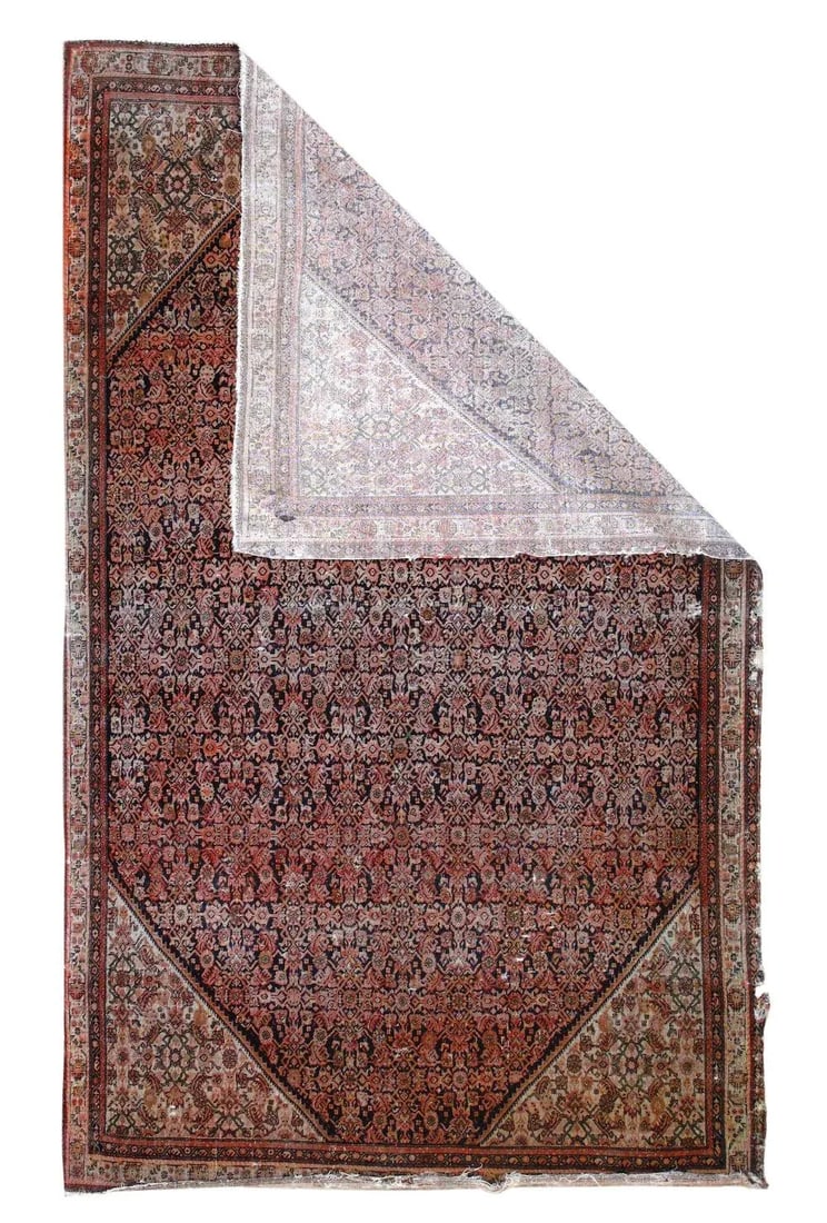 Antique Farahan Saruk Rug 3'11'' X 6'7'' - 2