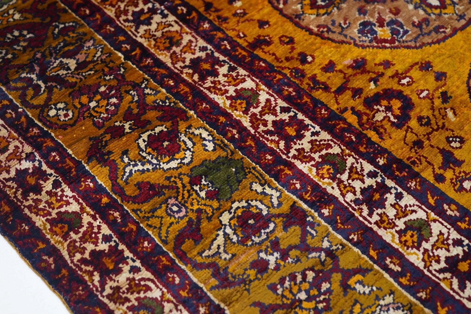 Antique Turkish Silk Rug 4'5'' X 6'3'' - 7
