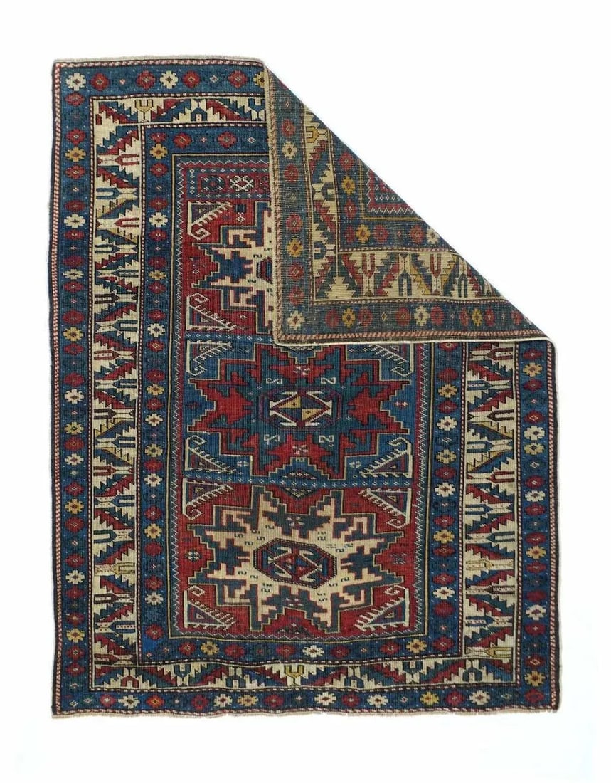 Antique Shirvan Rug 3'1'' X 4'1'' - 2