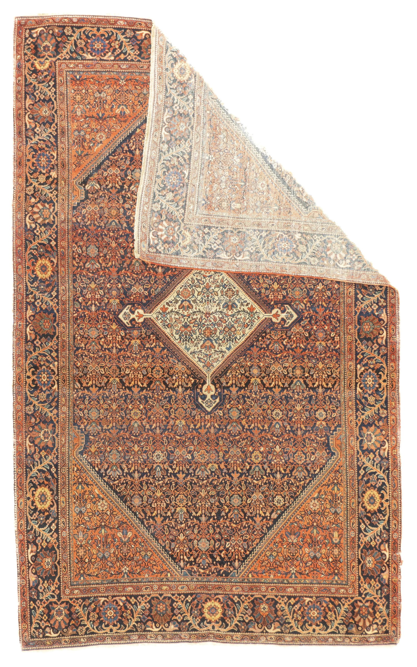 Antique Farahan Sarouk 4'1'' X 6'8'' - 2