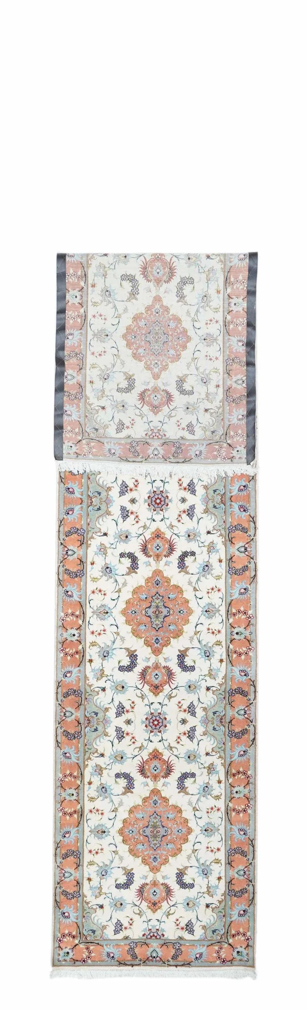 Persian Tabriz Wool & Silk Runner 2'9'' X 13'4'' - 2